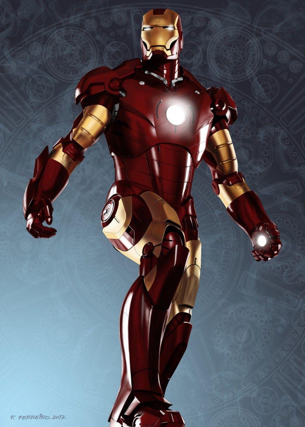 Iron Man Portrait Wallpapers - Top Free Iron Man Portrait Backgrounds ...