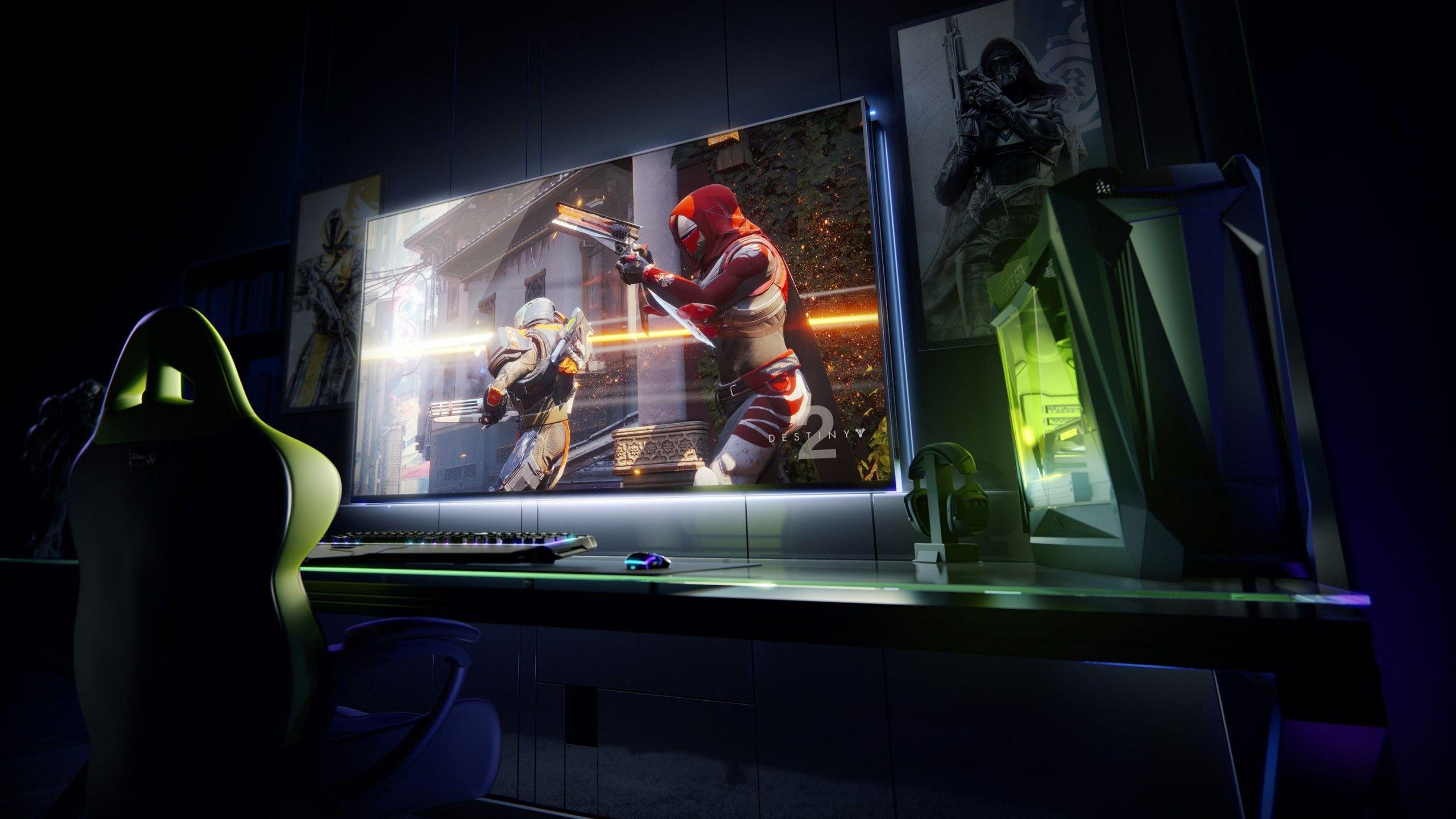 2560x1440 Download wallpaper: nVidia, technology, design, computer 2560x1440