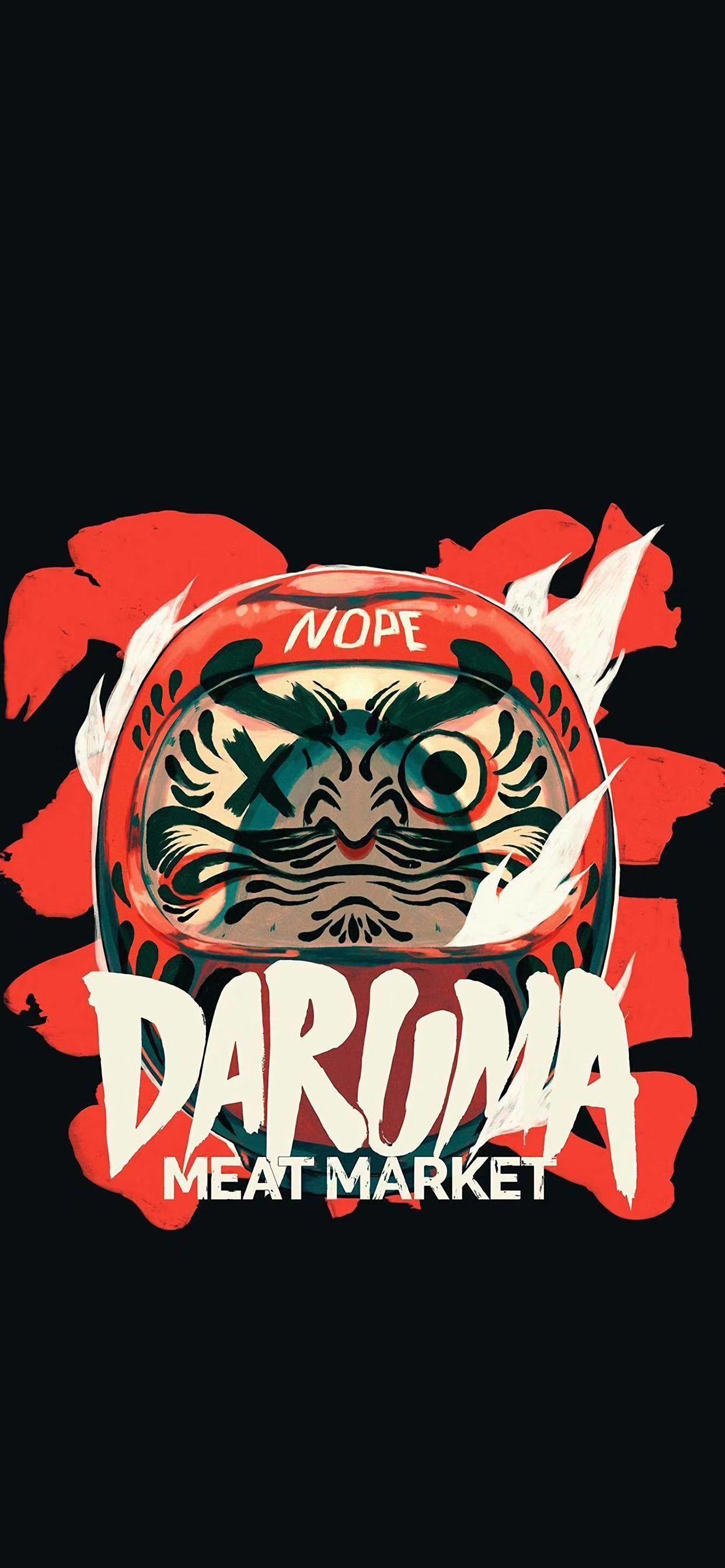 1242x2688 Cool Japanese daruma wallpaper. Hình