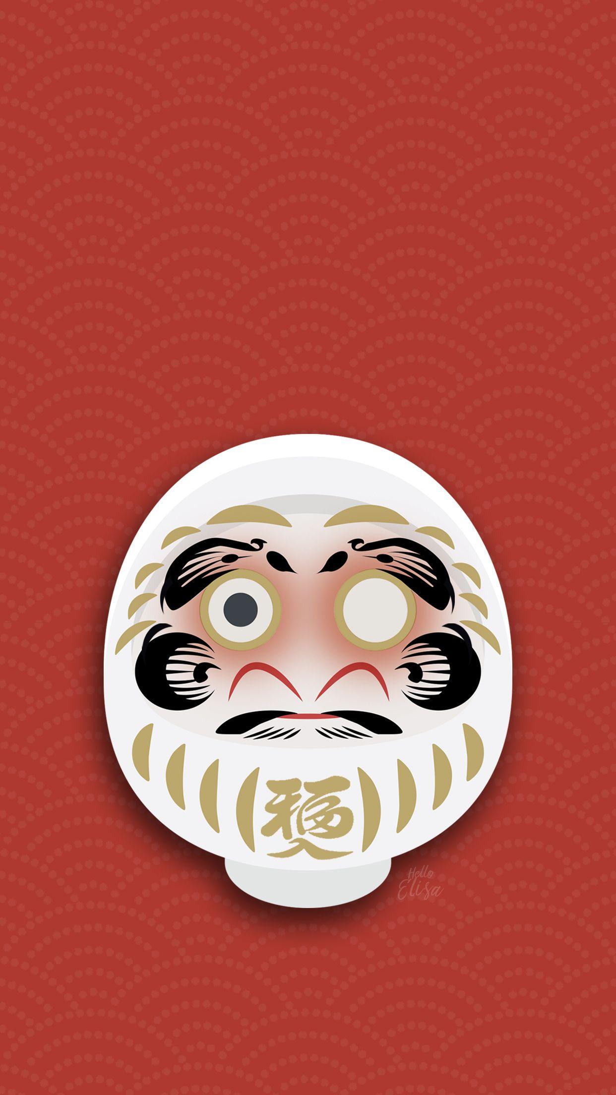 1242x2208 Hello Elisa a Wish ! Daruma Wallpaper