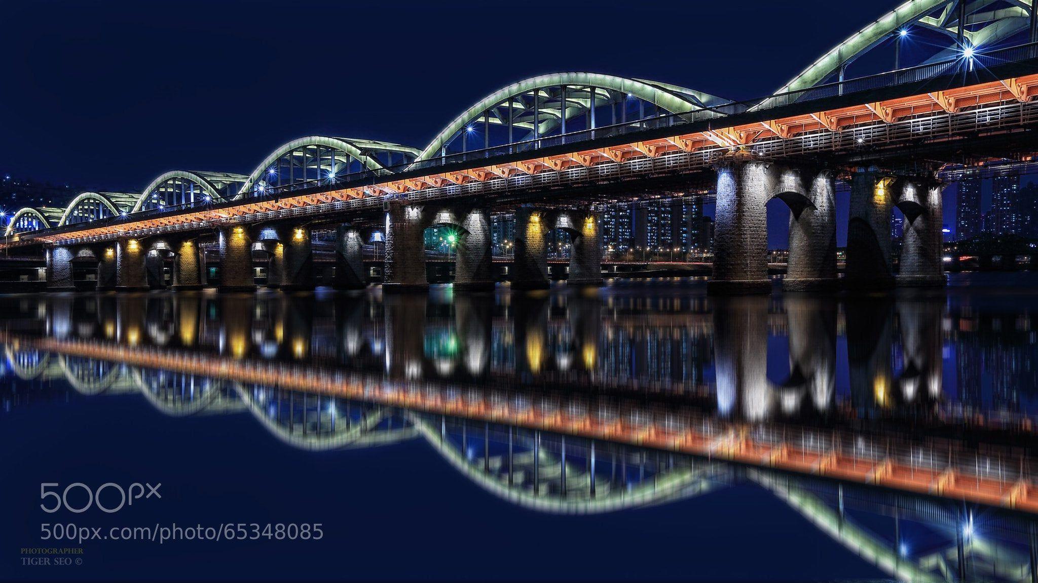 2048x1152 Han River Bridge In Seoul, South Korea. [2048 X 1152] U WhiteZoneShitAgain