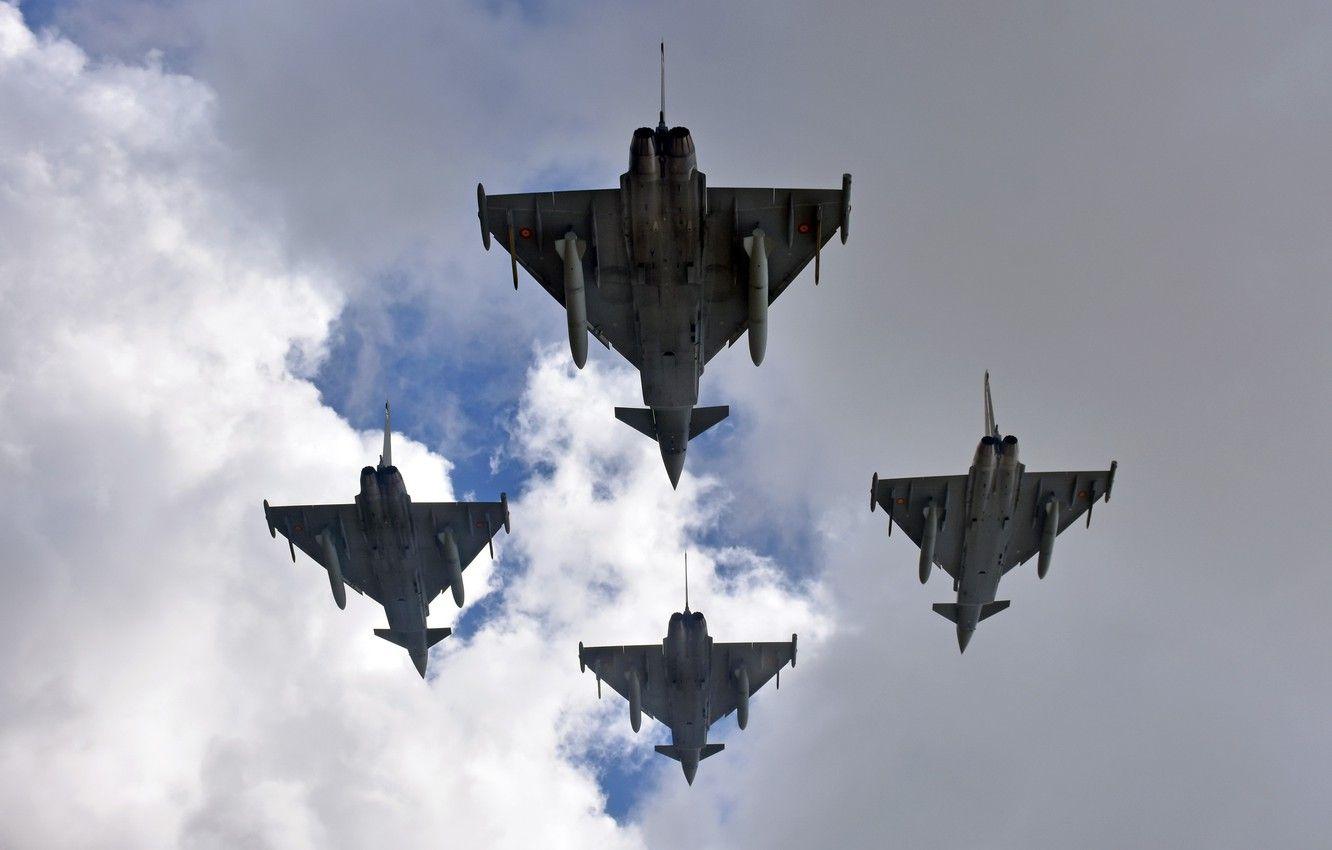1332x850 Wallpaper weapons, aircraft, Eurofighter Typhoon image for desktop, section авиация
