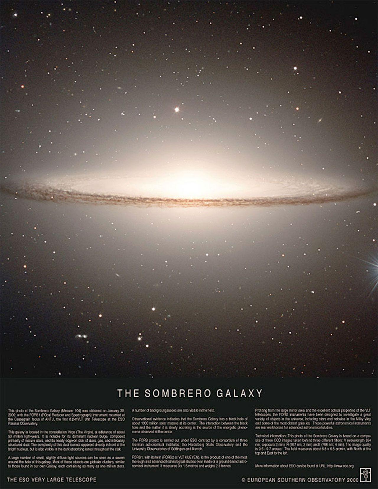 1280x1654 Poster: The Sombrero Galaxy