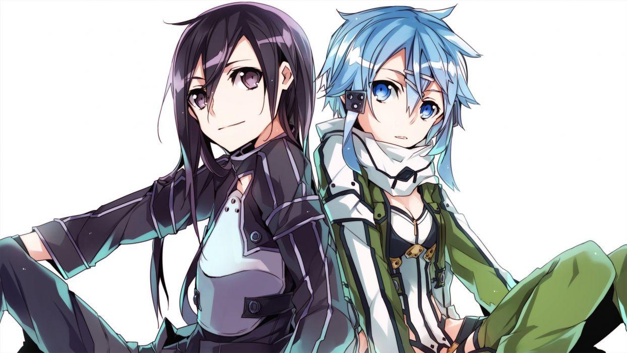 1244x700 Gun gale online jianmo sl kirigaya kazuto shinon (sao) sword art online wallpaperx1080