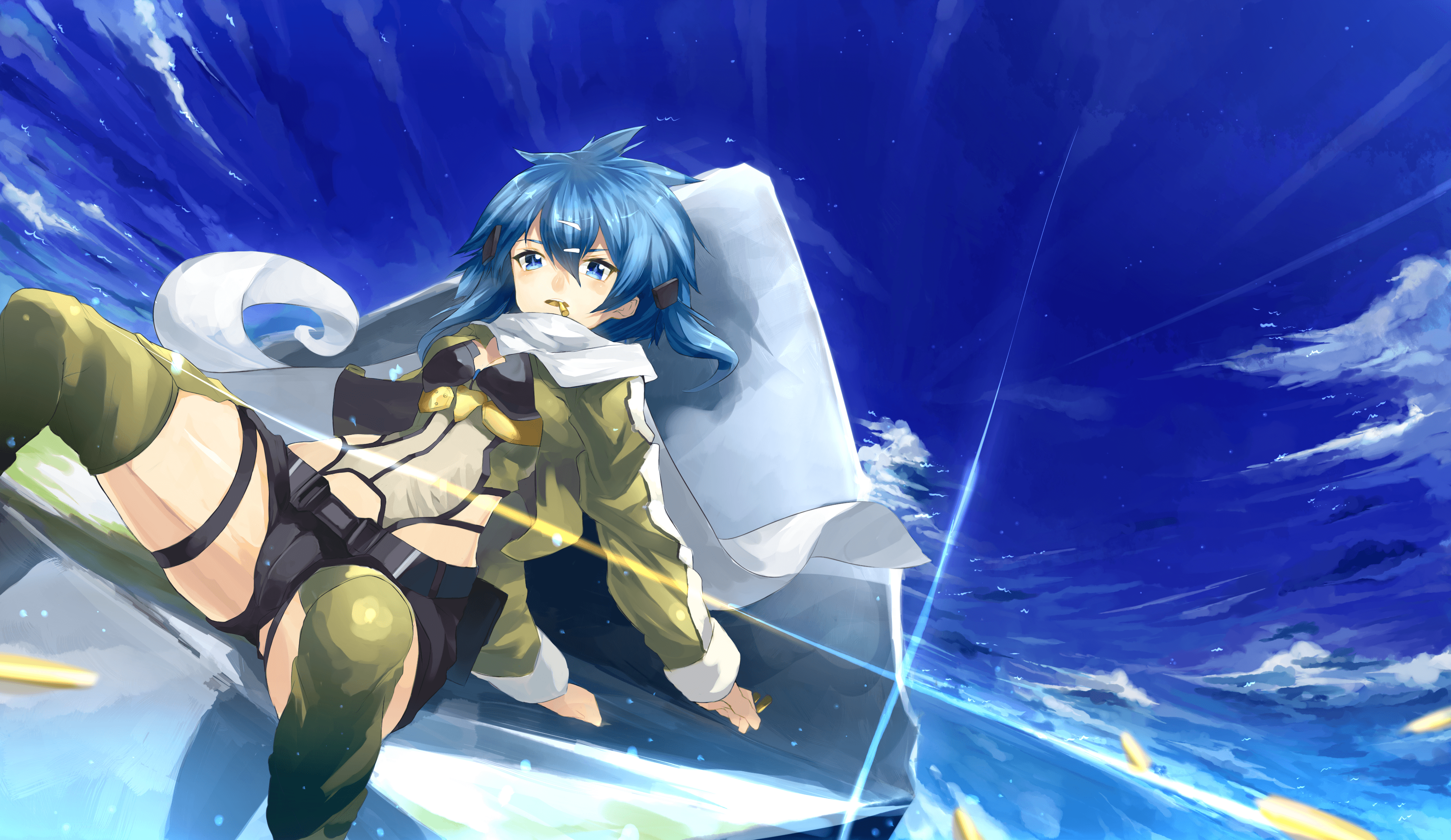 3800x2200 gun gale online kame^^ shinon (sao) sword art online. konachan.com.com Anime Wallpaper
