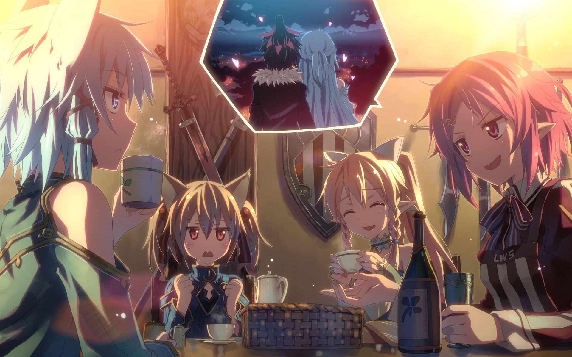 1920x1200 sword, Art, Online, Sao, Alfheim, Online, Alo, Kirito, Asuna, Shinon, Suguha, Silika, Lizbeth Wallpaper HD / Desktop and Mobile Background