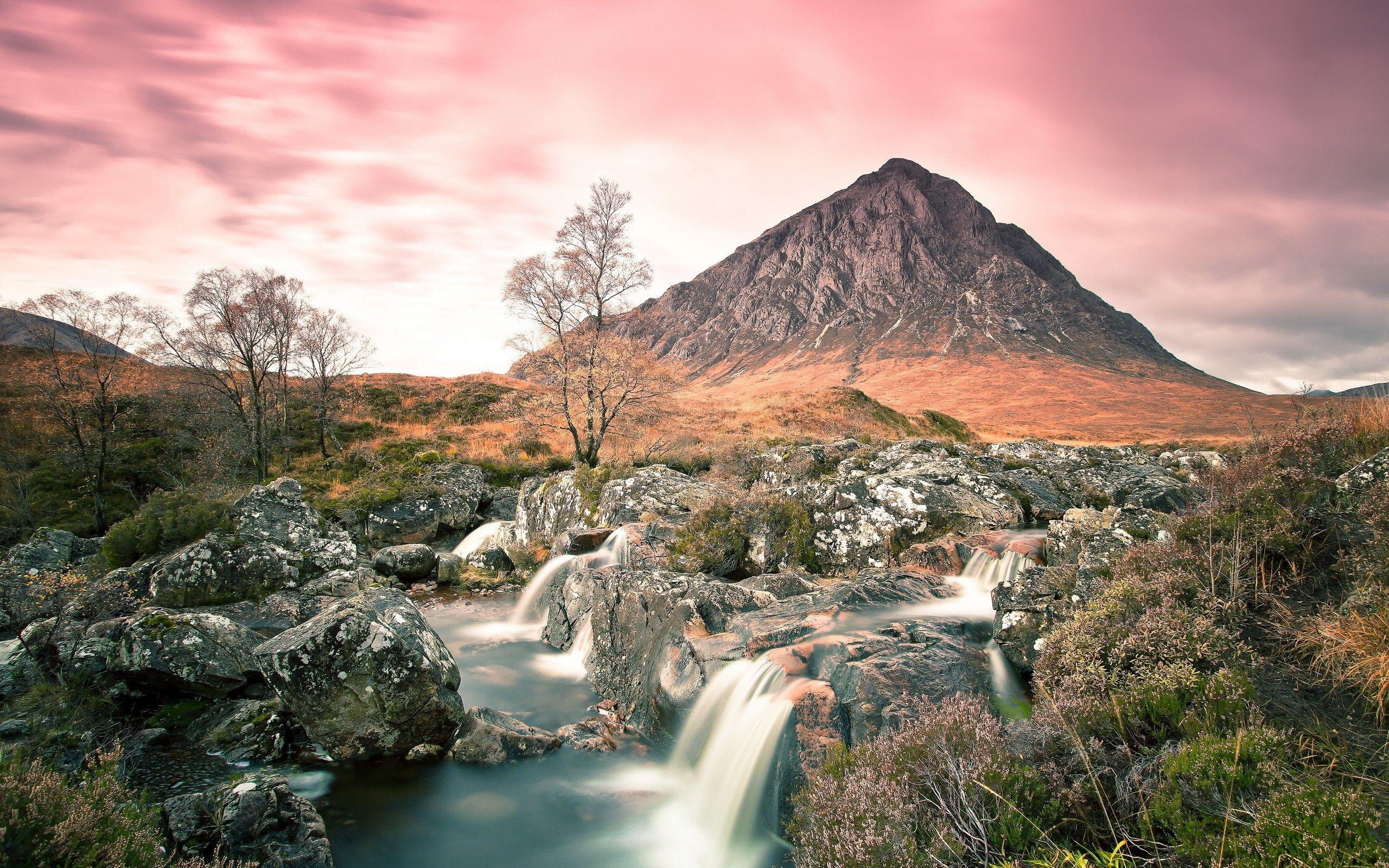 2560x1600 Desert: Amazing Desert Oasis Twilight Deserts Sunsets Streams Nature
