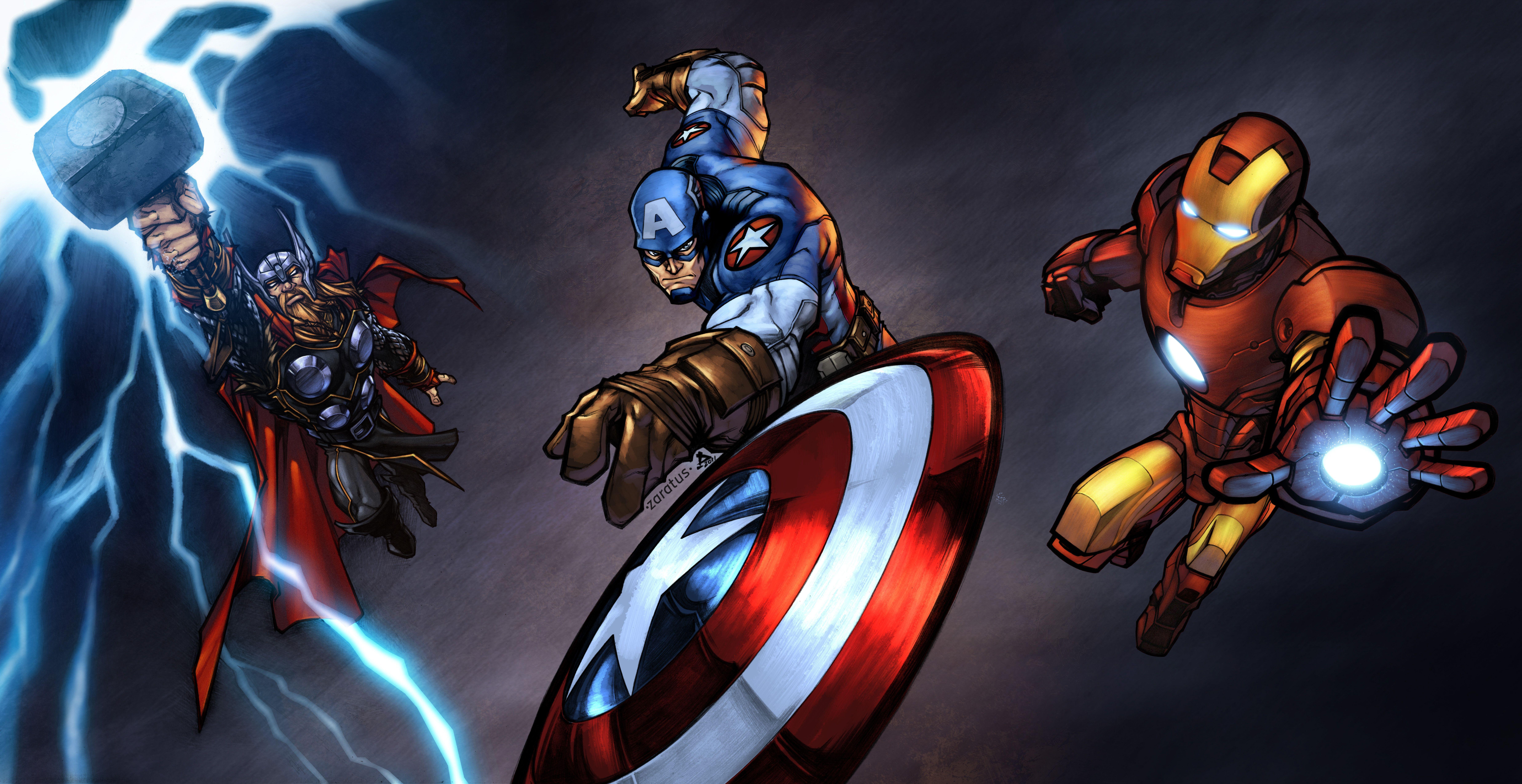 9900x5100 Iron Man Captain America Thor 10k, HD Superheroes, 4k Wallpaper, Image, Background, Photo and Picture