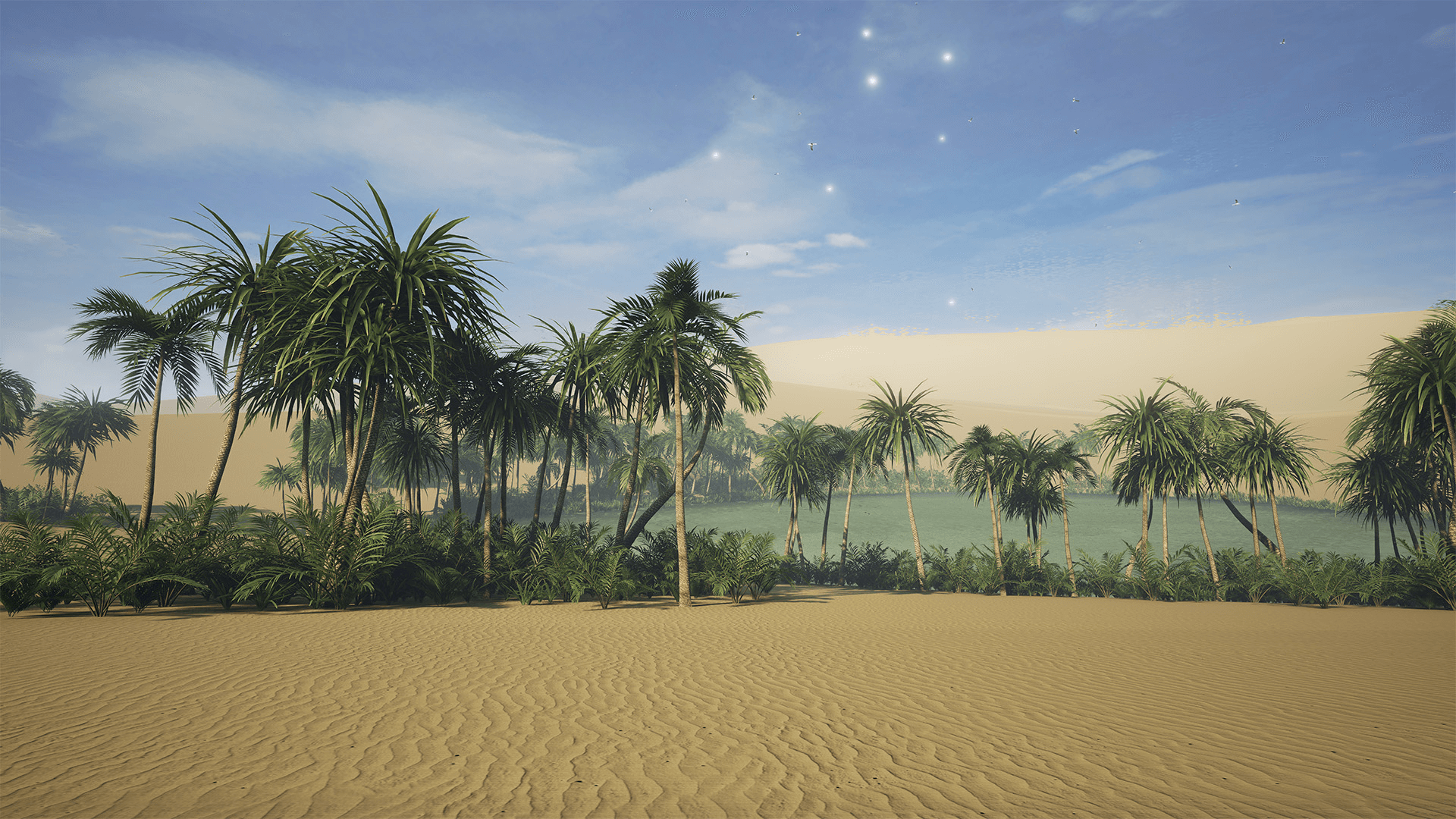 1920x1080 Desert Oasis by MacKenzie Shirk in Environments