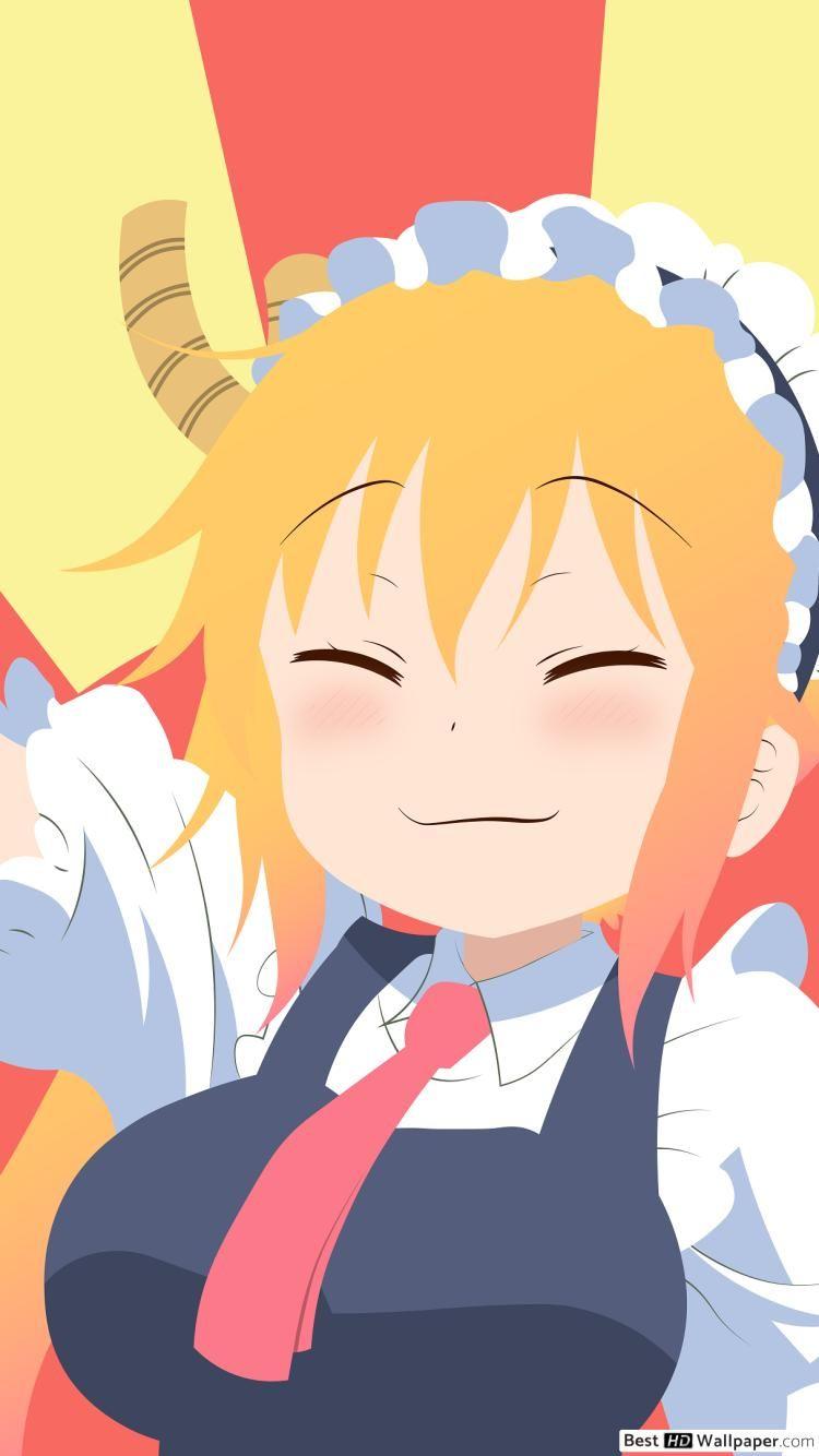 750x1334 Tohru of Miss Kobayashi's Dragon Maid HD wallpaper download