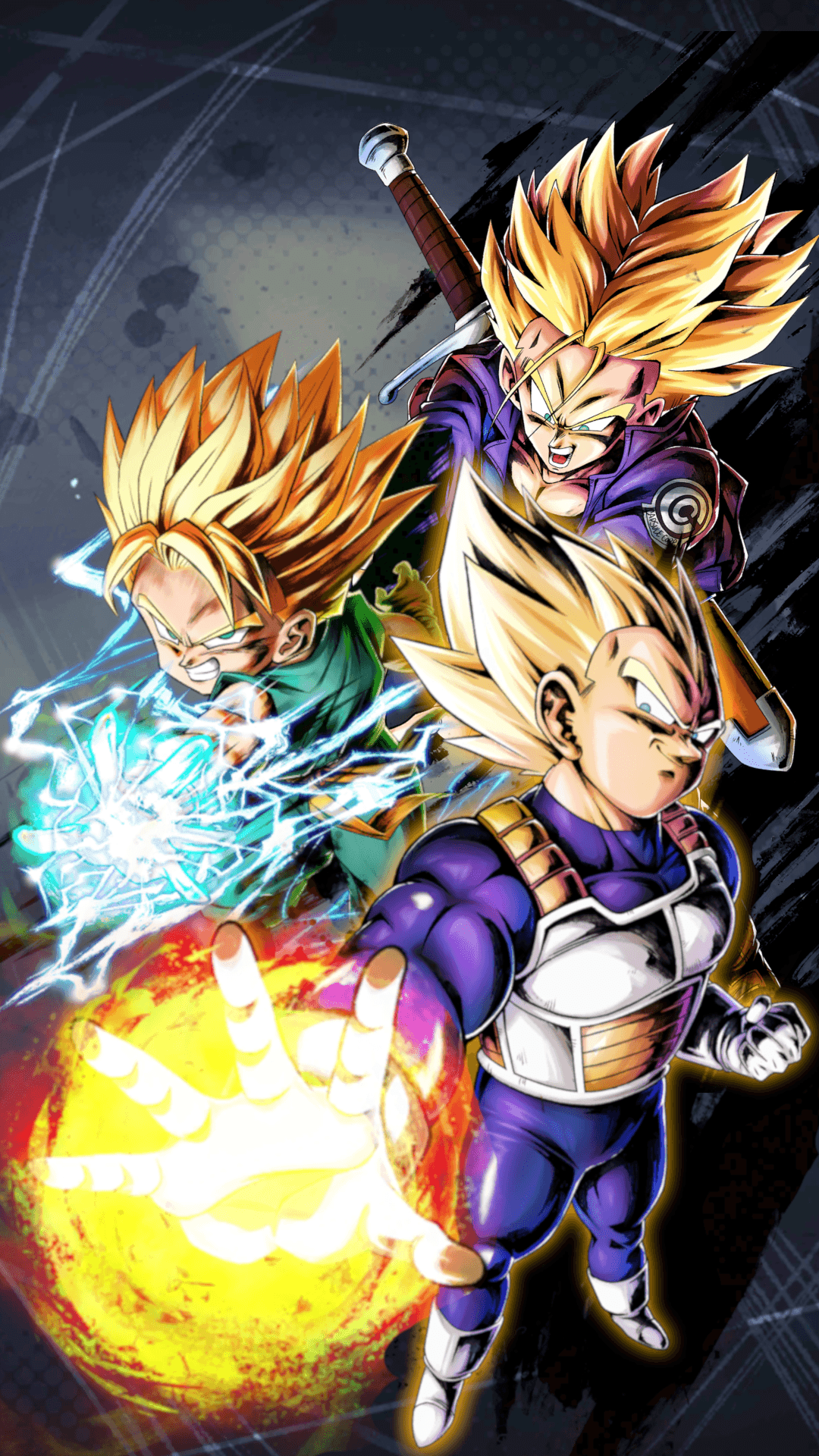 1080x1920 Vegeta Family Wallpaper