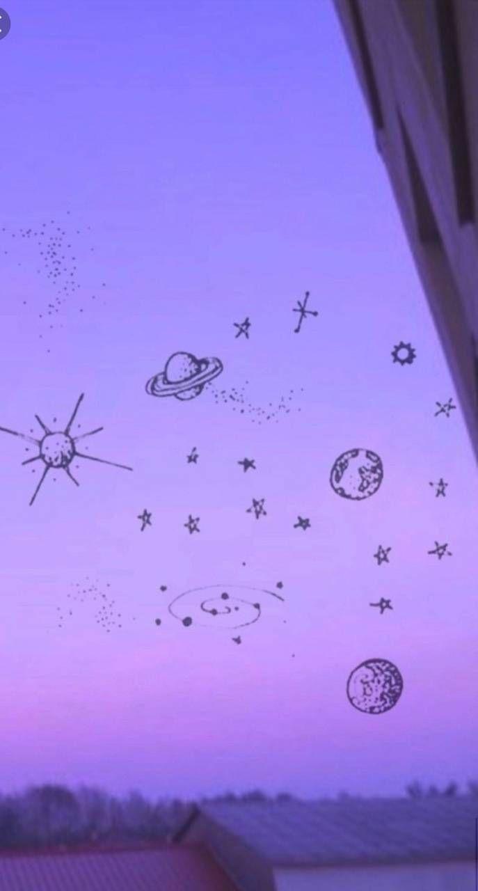 687x1280 Aesthetic planet 2 wallpaper