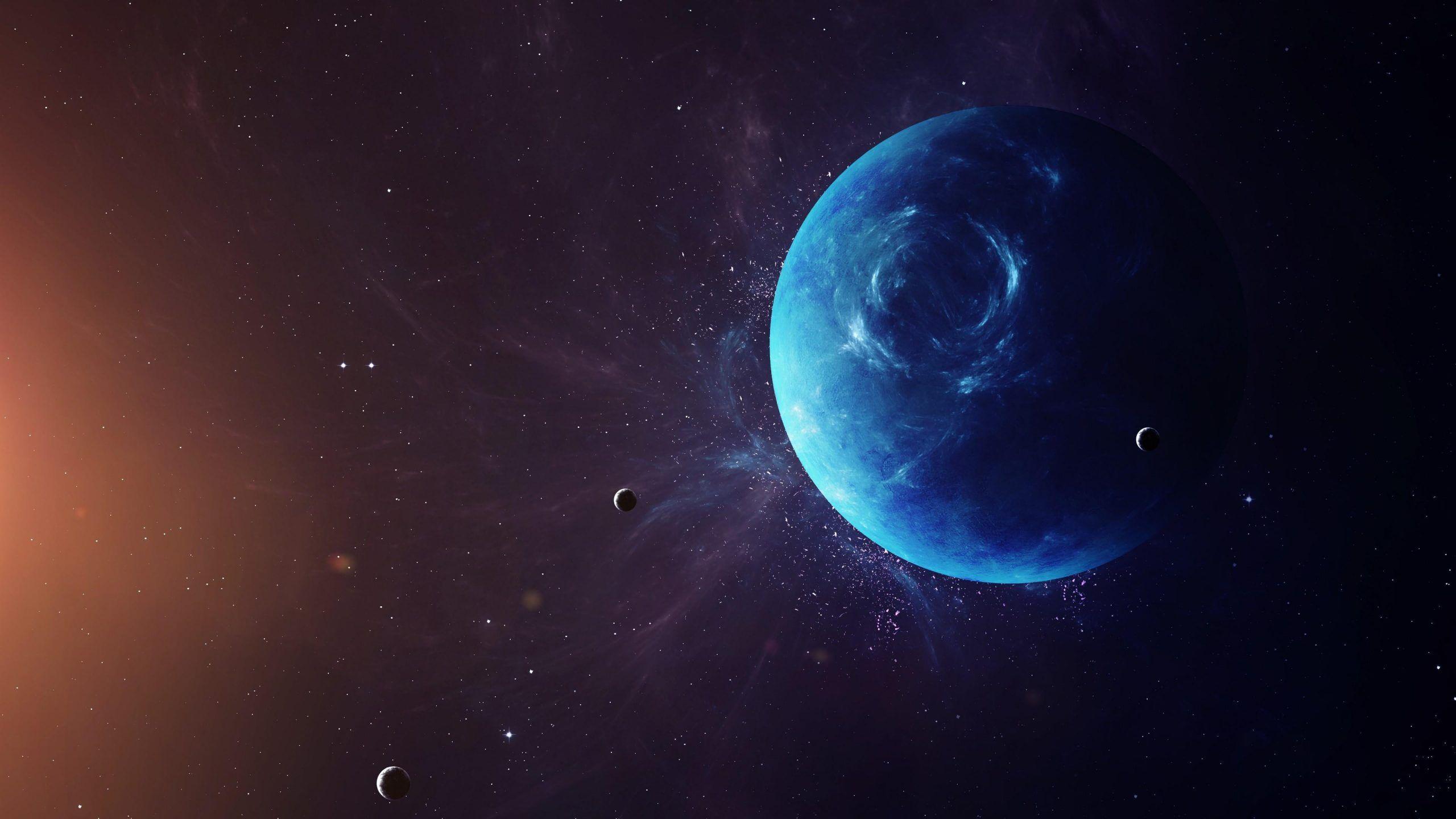 2560x1440 Space Wallpaper • Neptune wallpaper, planet, moon, space, solar system • Wallpaper For You The Best Wallpaper For Desktop & Mobile