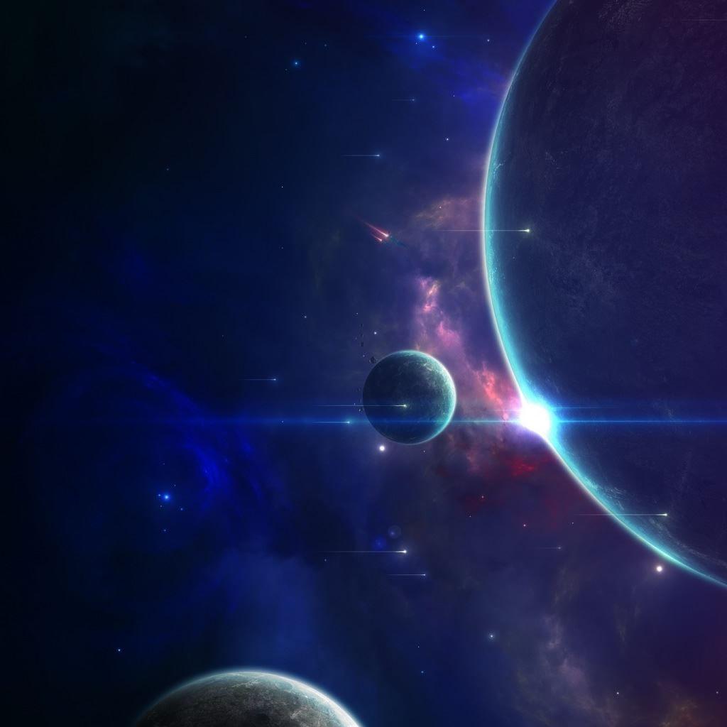 1024x1024 Best Space iPad Wallpaper Free HD