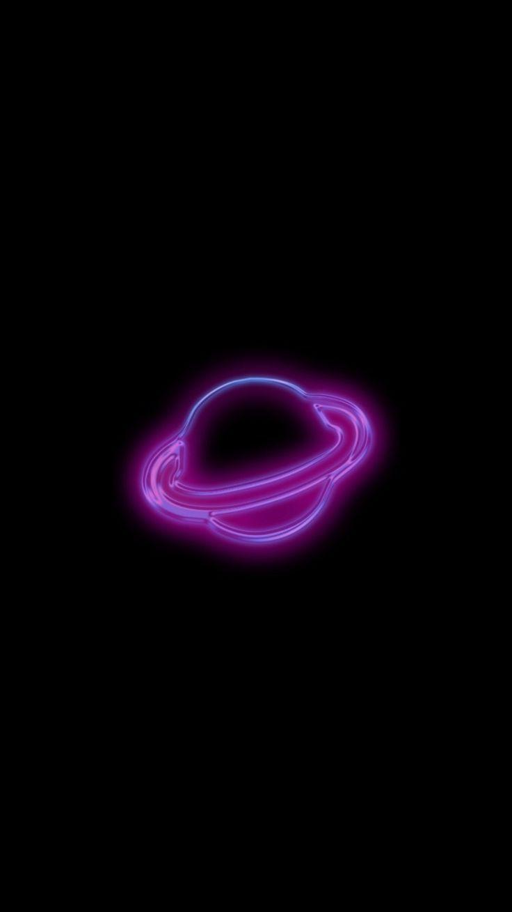 736x1309 Neon Planet Aesthetic Wallpaper