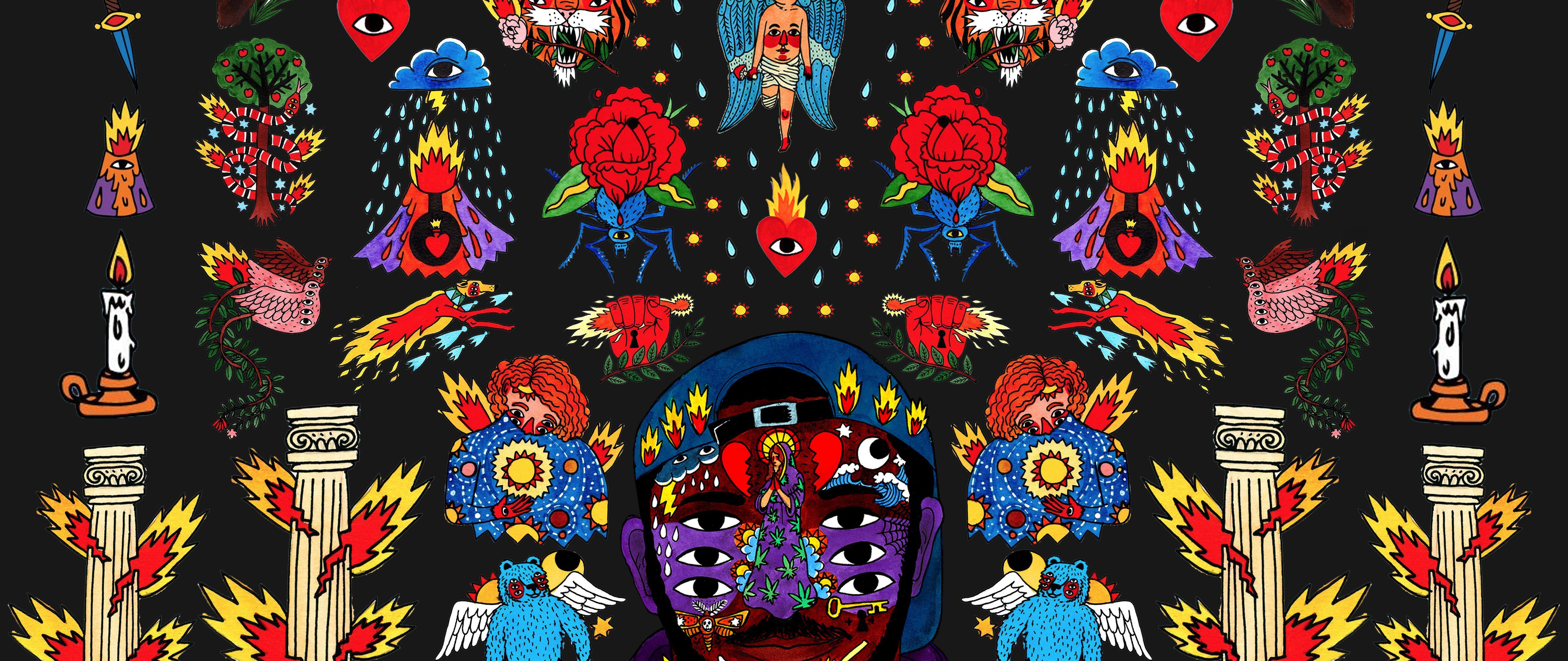 5120x2160 Ricardo Cavolo and KAYTRANADA 99.9% Wallpaper resized
