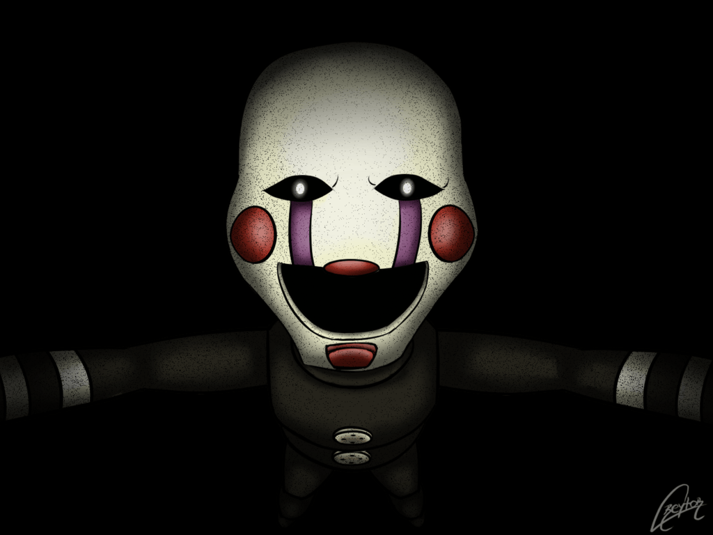 1024x768 Fnaf 2 The Puppet Marionette By Creytor Fnaf Background HD Wallpaper