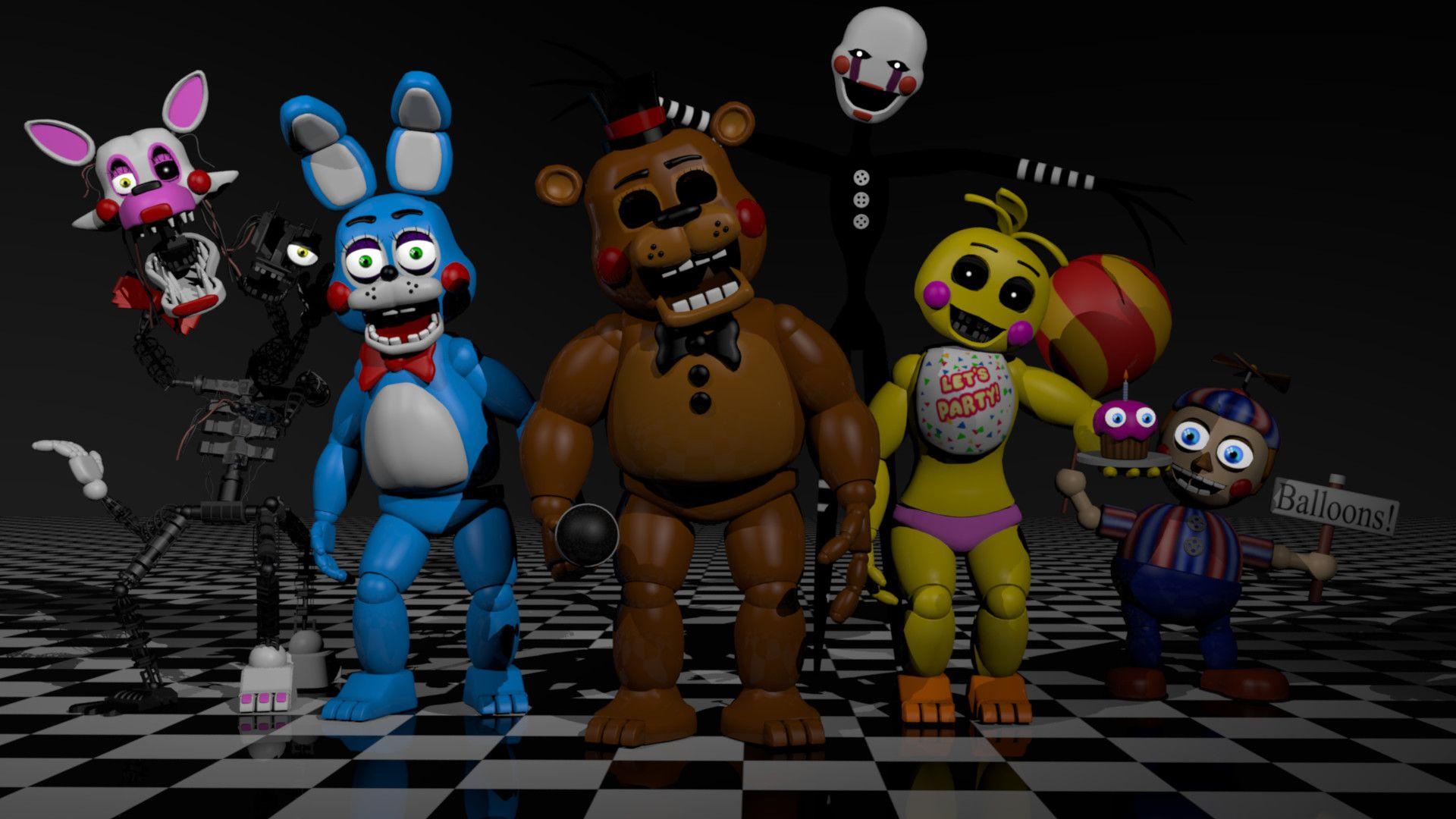 1920x1080 Five Nights At Freddy's 2 Fan Made Toy 3D Models, Thomas Honeybell