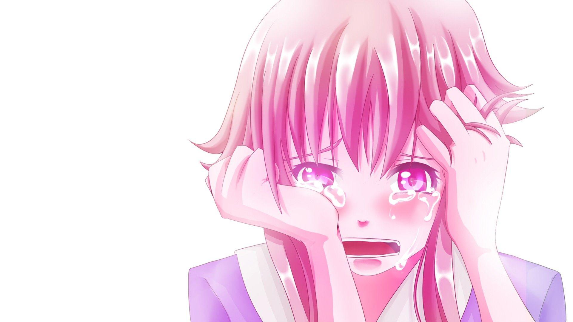 1920x1080 Crying Anime Girl Background Wallpaper 21535