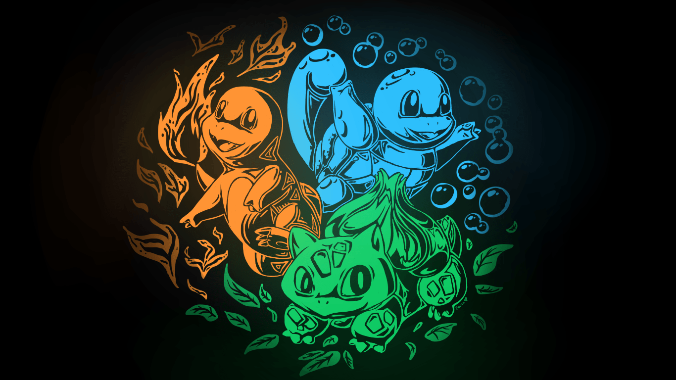 1366x768 Squirtle Wallpaper