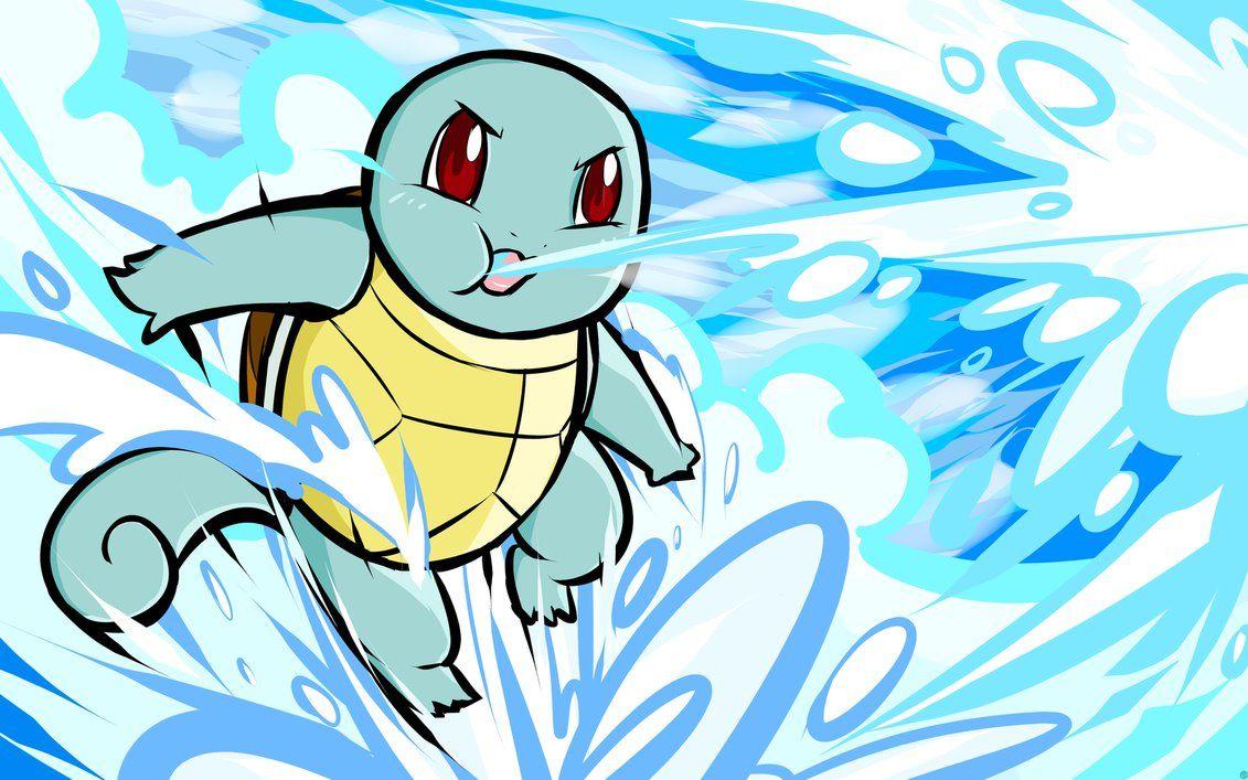 1131x707 Squirtle used Bubble! Love how this turned out-especially all the different tones of blue. Water moves are probably the mo. Pokemon, Squirtle, pokemon