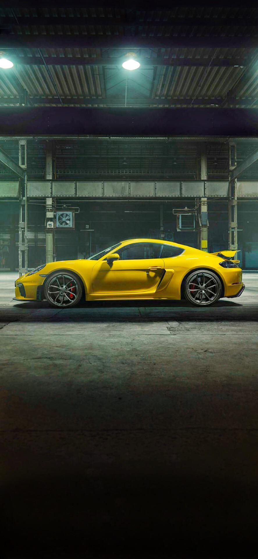 887x1920 Porsche 718 Cayman GT Wallpaper