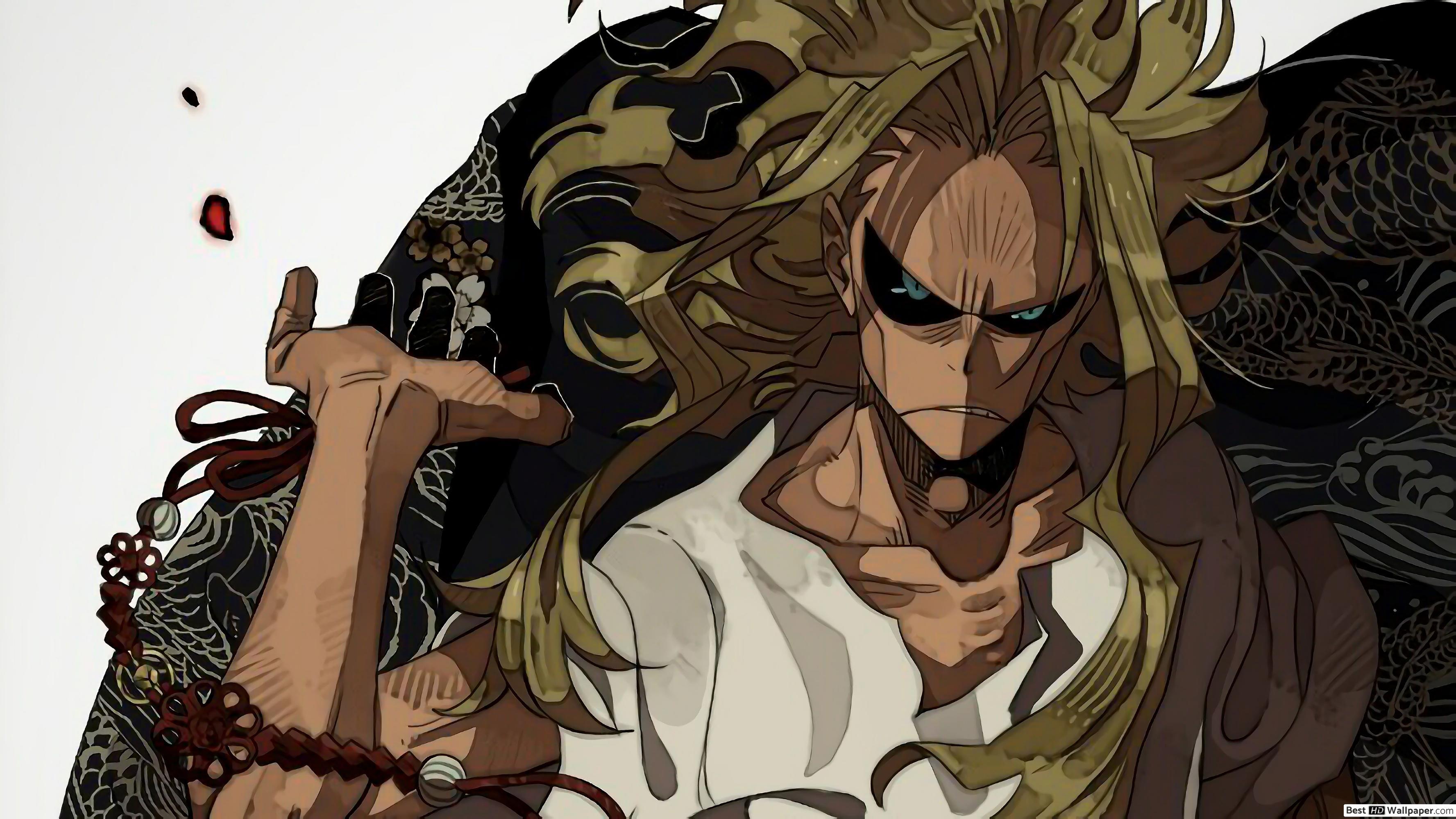 3554x1999 Angry all might hero academia HD wallpaper download