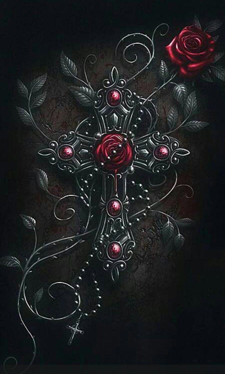 720x1195 Christian Goth Wallpaper. Cross wallpaper, Gothic wallpaper, Heart wallpaper