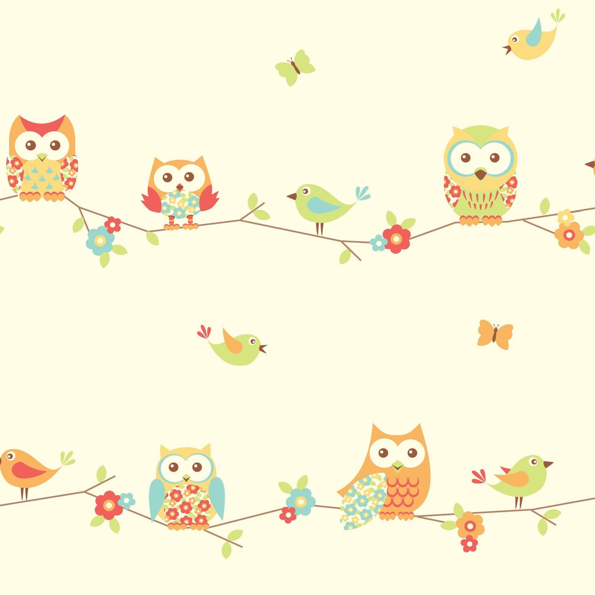 2000x2000 Cute Cartoon Owl