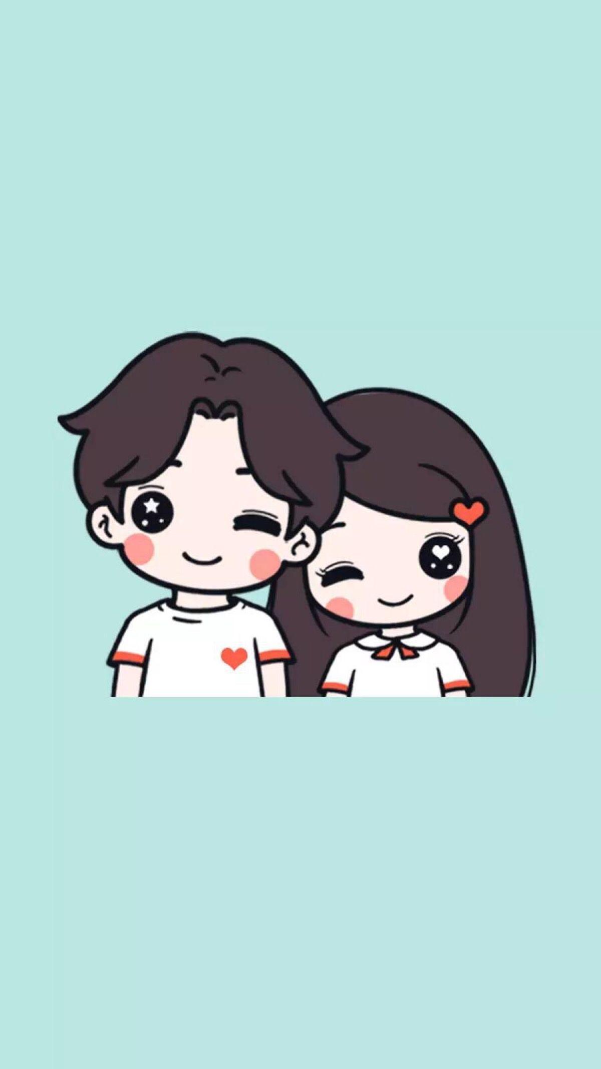 1200x2133 Cute Cartoon Couple Picture