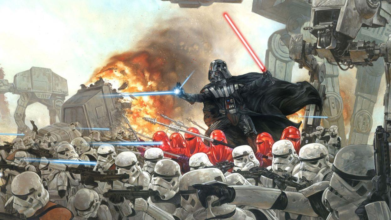 1244x700 Star Wars stormtroopers Darth Vader dark side wallpaperx1080