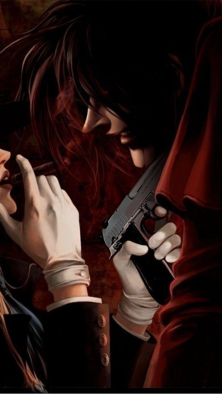 750x1334 Download 750x1334 Hellsing, Alucard, Sir Integra Fairbrook Wingates Hellsing Wallpaper for iPhone iPhone 6