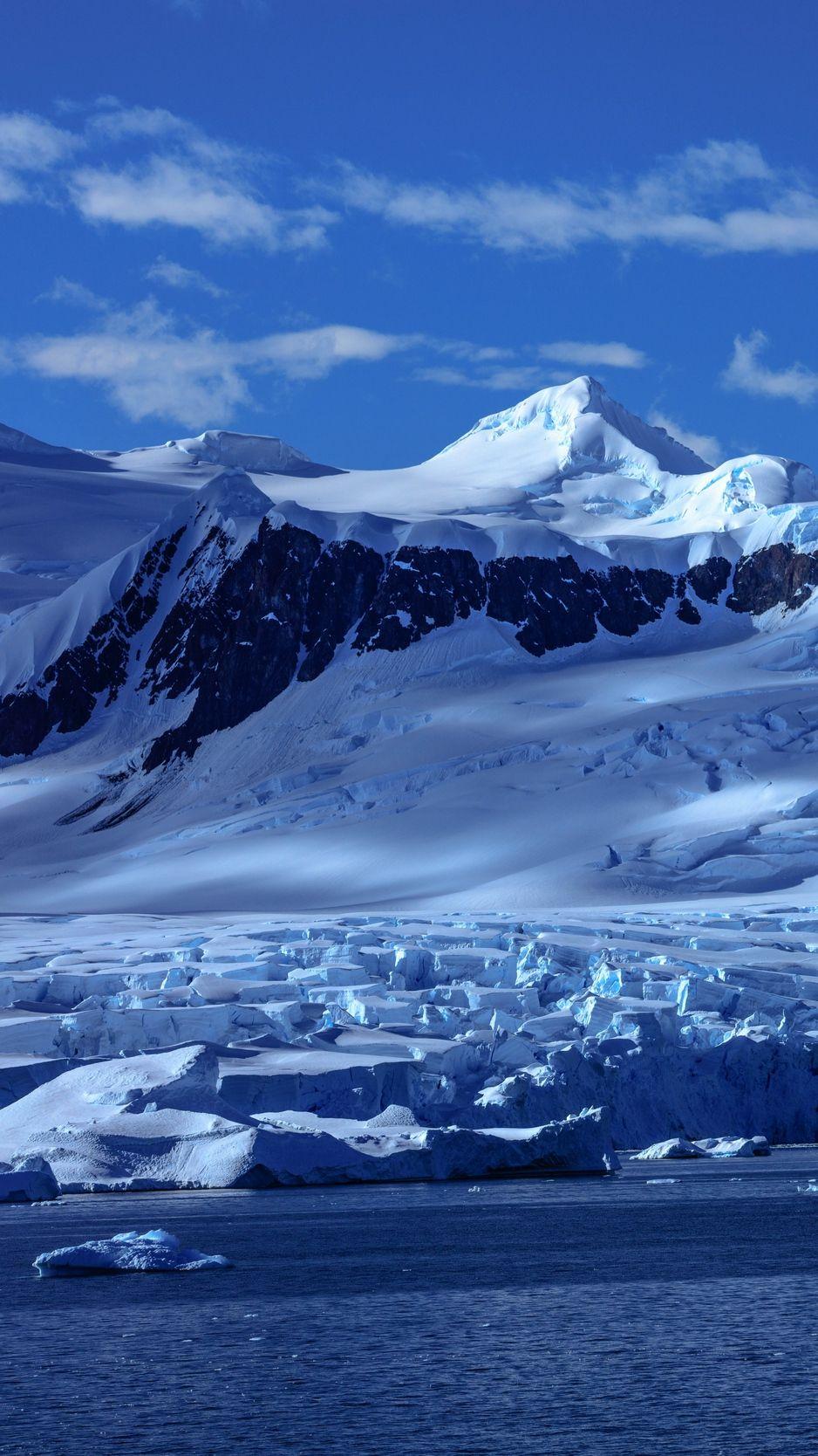 938x1668 Wallpaper Mountain, Snow, Snowy, Antarctica, Bay