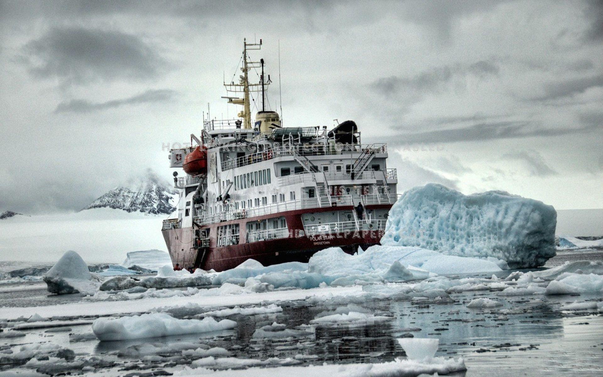 1920x1200 polar star icebreaker in antarctica hdr sea