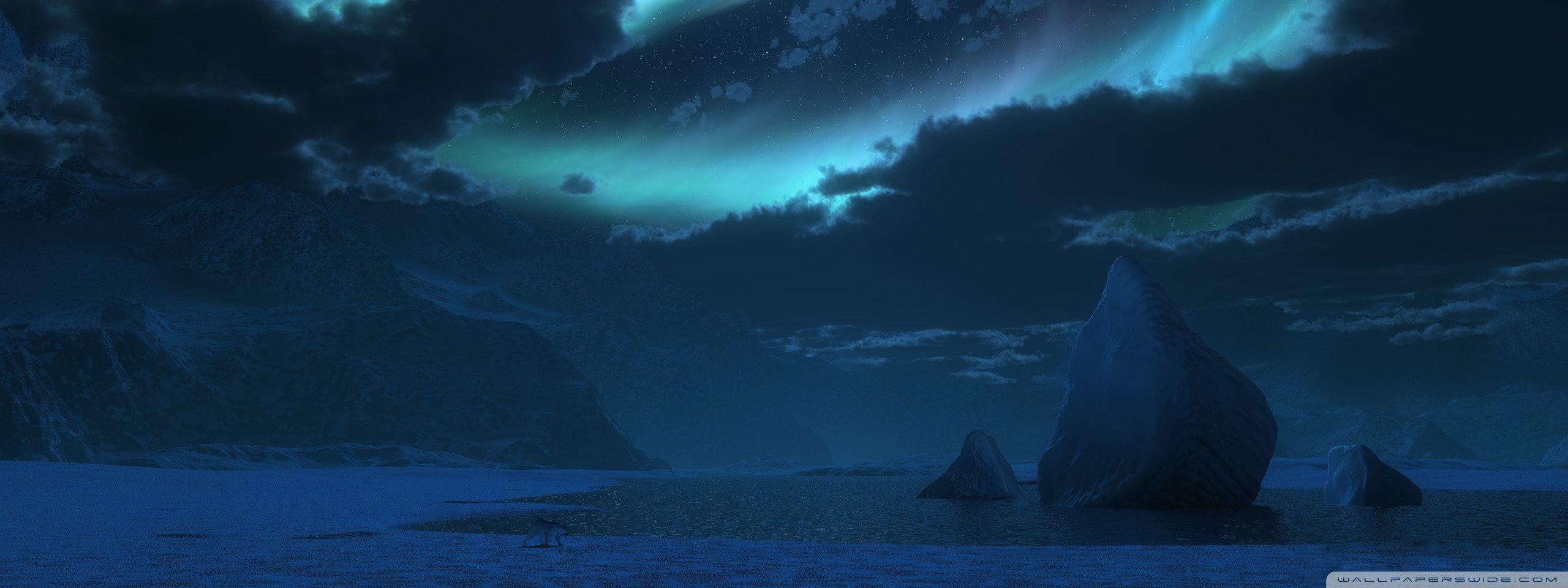 2560x960 Polar Night 3D Ultra HD Desktop Background Wallpaper for 4K UHD TV : Multi Display, Dual Monitor : Tablet