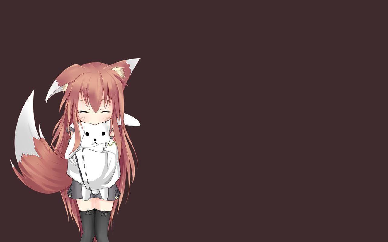 1280x800 Cute Anime Wallpaper Fox