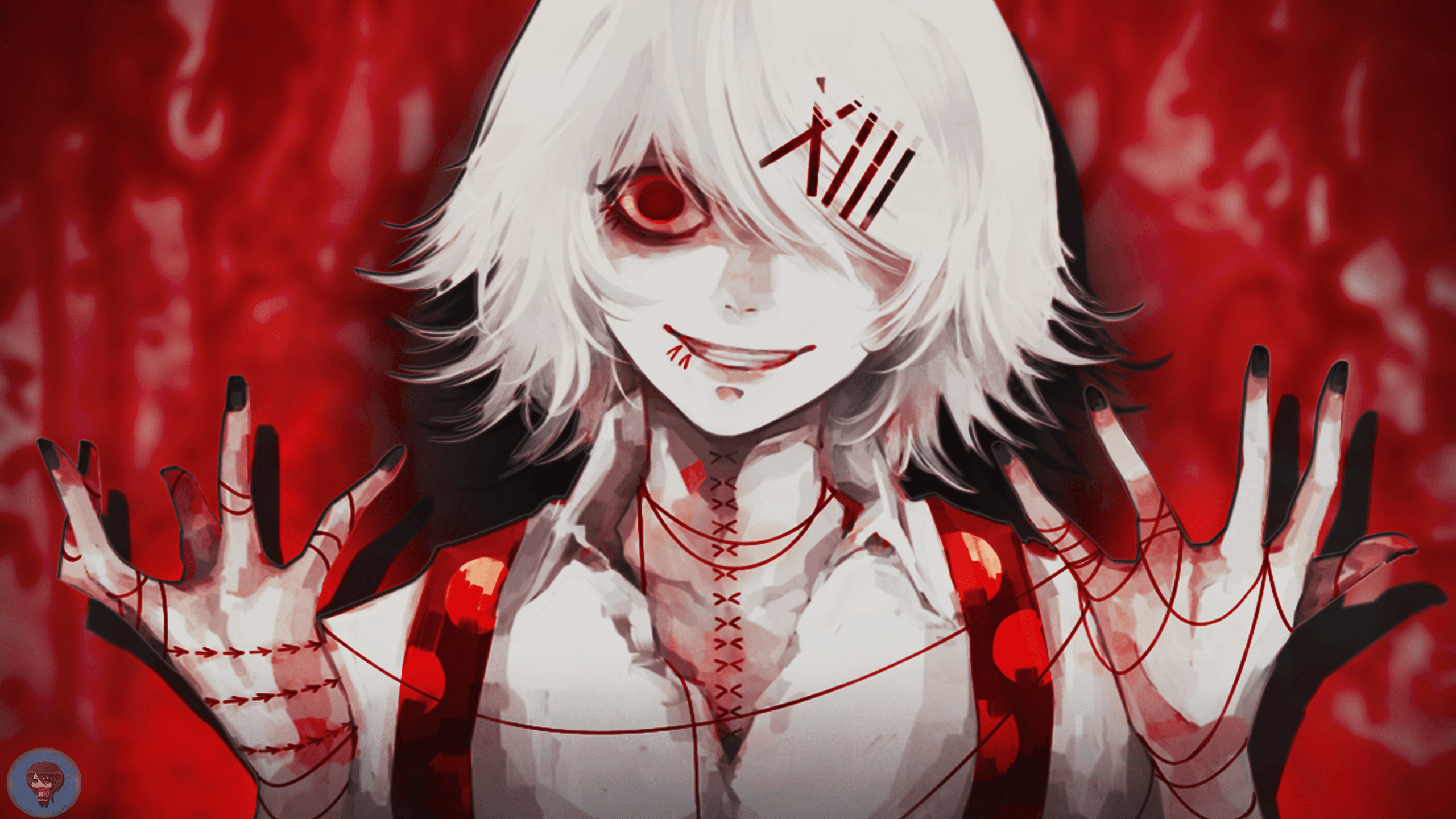 2560x1440 anime, Tokyo Ghoul, Suzuya Juuzou, bloodx1440 Wallpaper