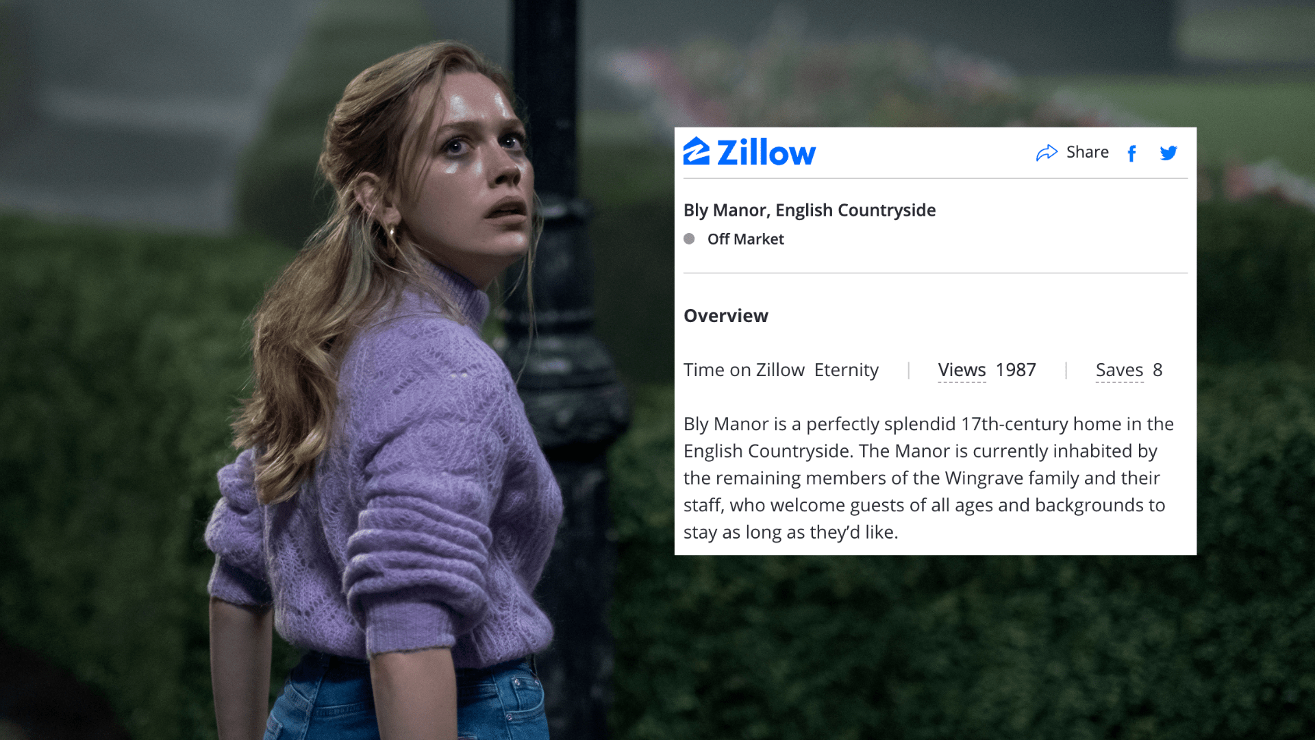 1920x1080 Netflix teases 'Haunting of Bly Manor' in perfect Zillow listing