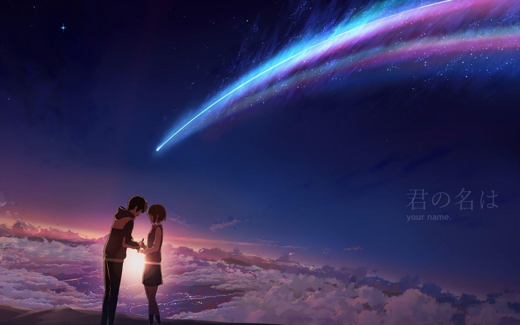 1680x1050 Download 1680x1050 Kimi No Na Wa, Your Name, Mitsuha Miyamizu, Taki Tachibana Wallpaper for MacBook Pro 15 inch