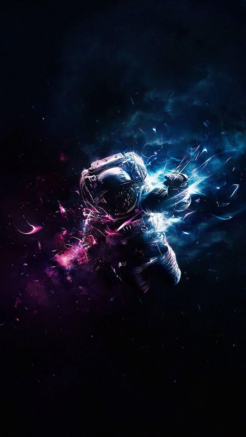 Neon Astronaut Wallpaper 6347