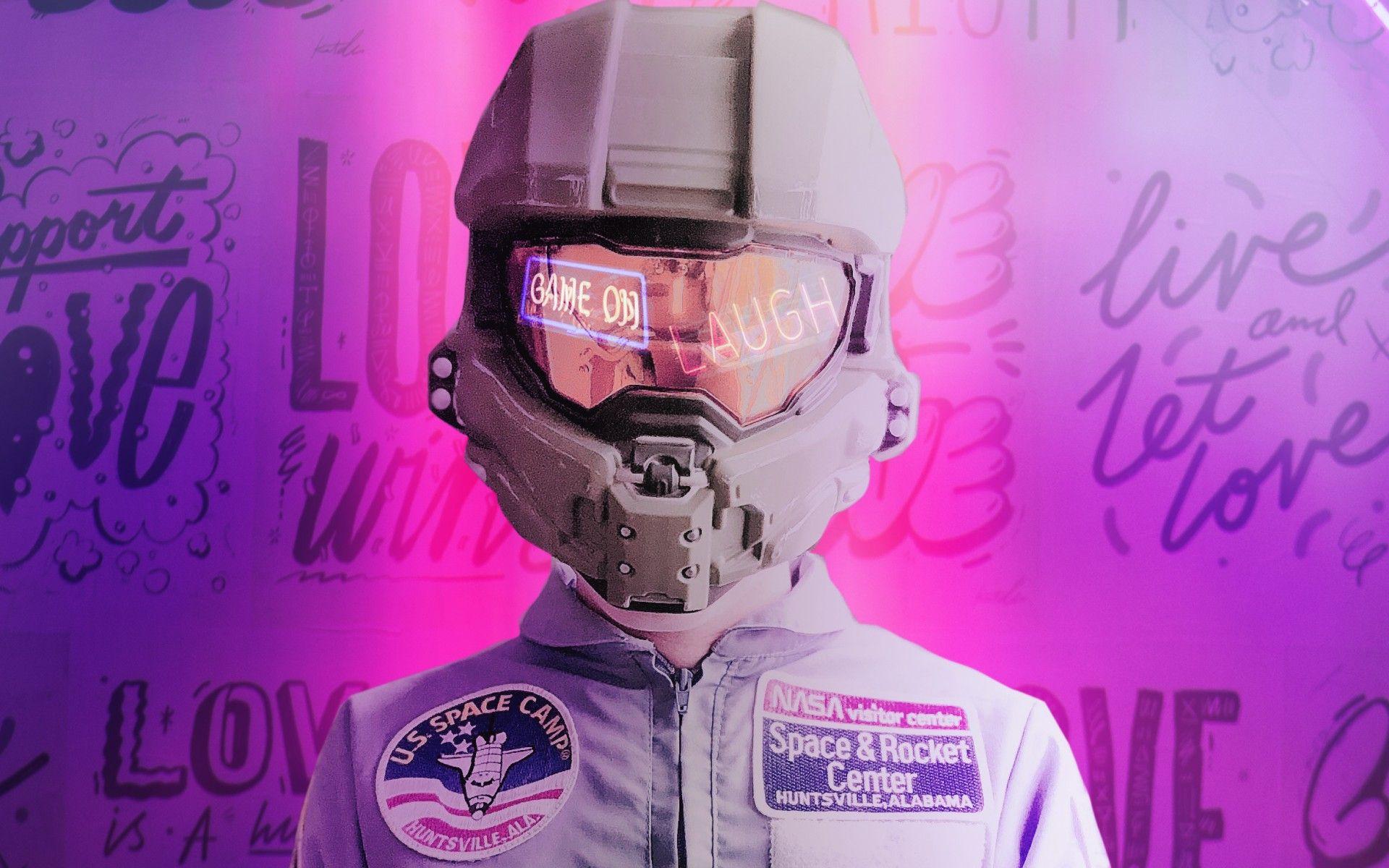 1920x1200 Astronaut 4K Wallpaper, NASA, Space Suit, Neon, Pink, Sci Fi