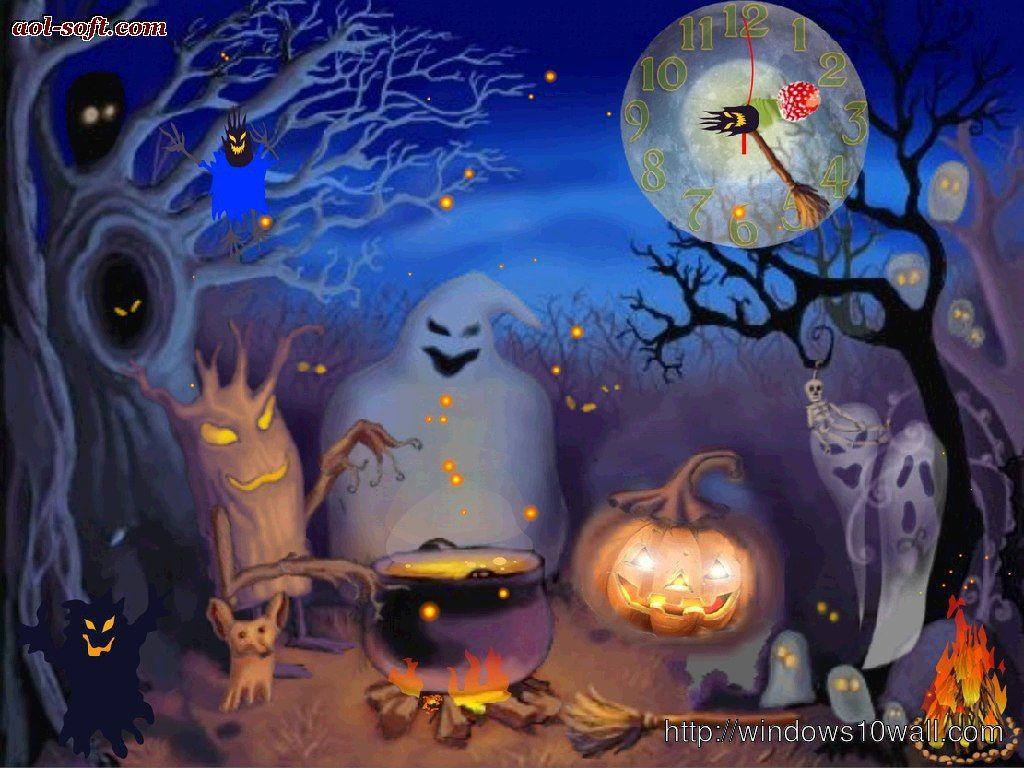 1024x768 Happy Halloween Live Animated Live Wallpaper