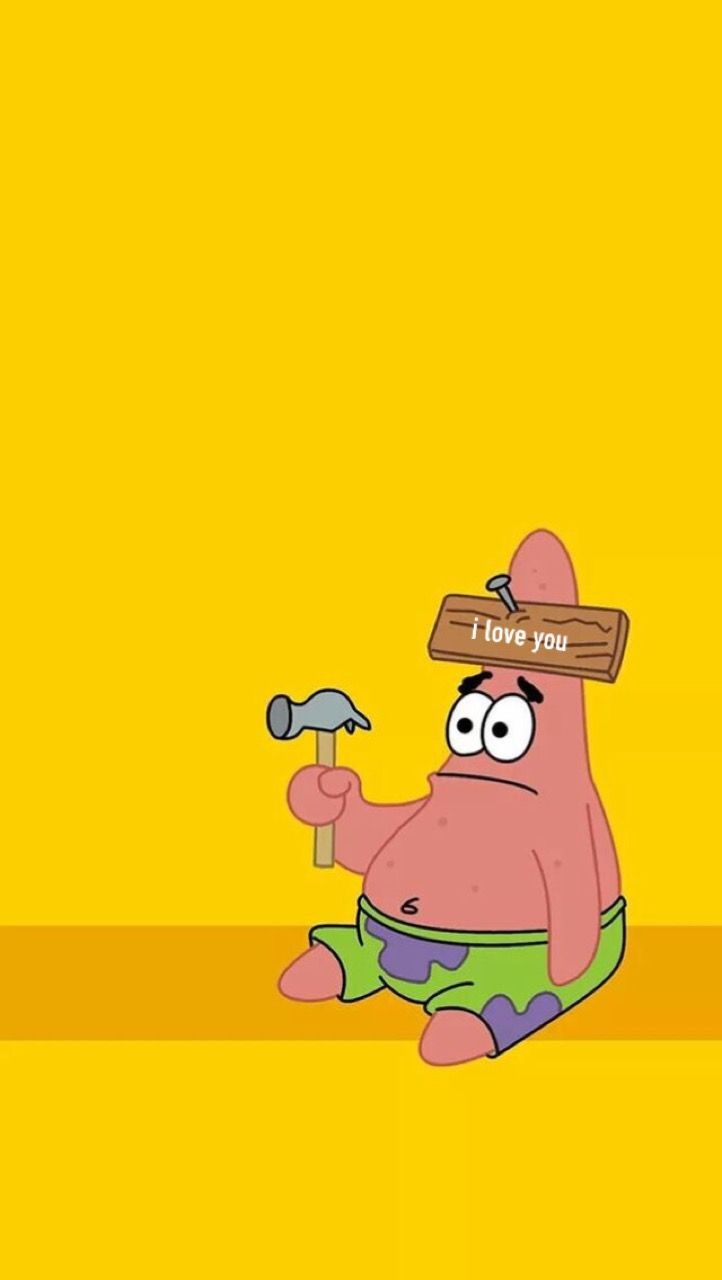 722x1280 patrick star aesthetic. i love you. Spongebob wallpaper, Cartoon wallpaper iphone, Spongebob drawings
