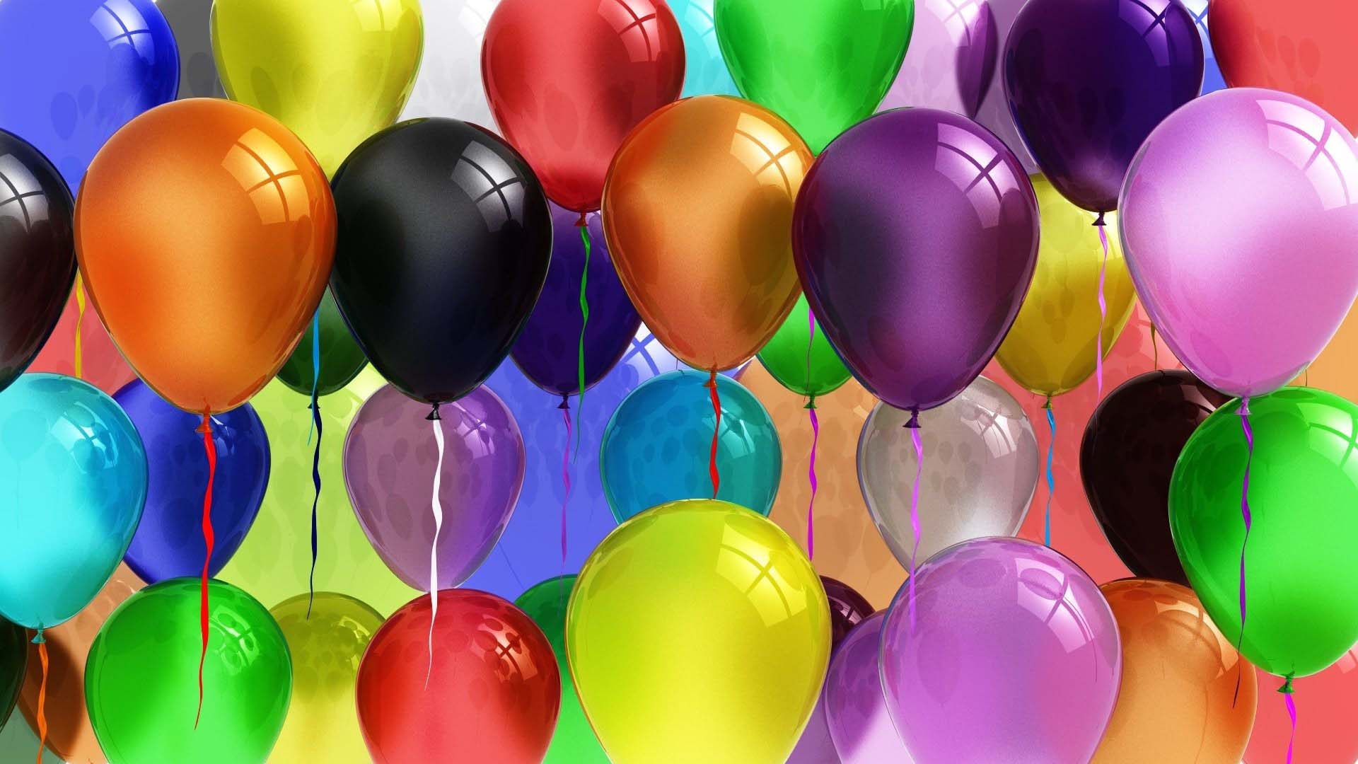 1920x1080 Birthday Balloons Wallpaper