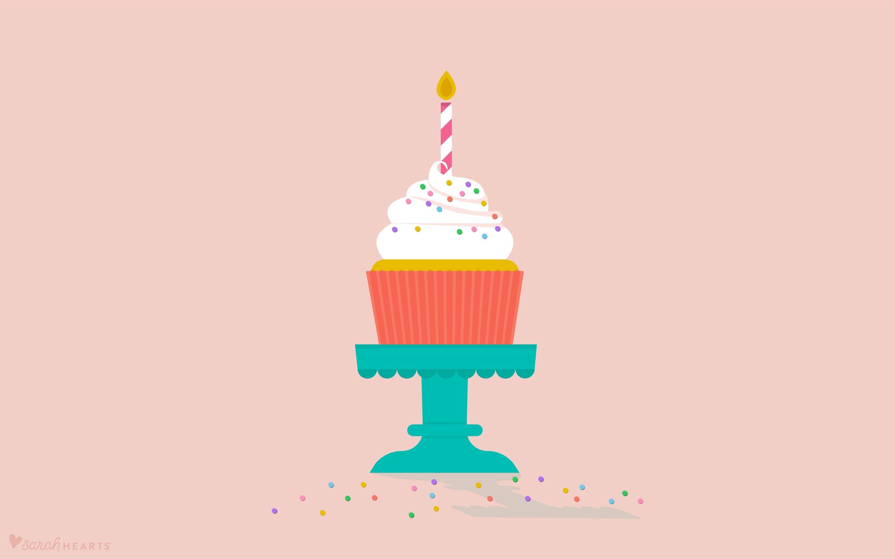 3001x1876 June 2019 Cupcake Calendar Wallpaper