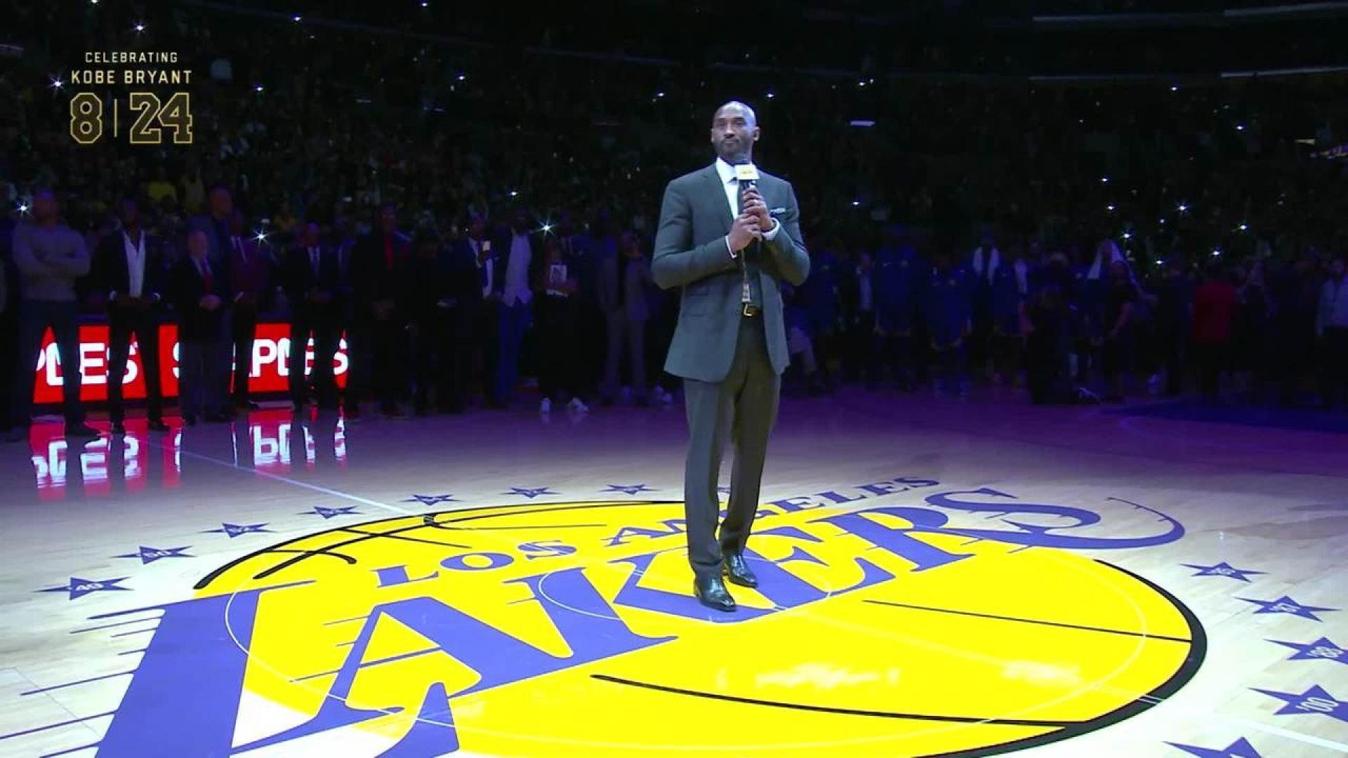 1920x1080 Kobe's Jersey Retirement Ceremony: Jeanie Buss