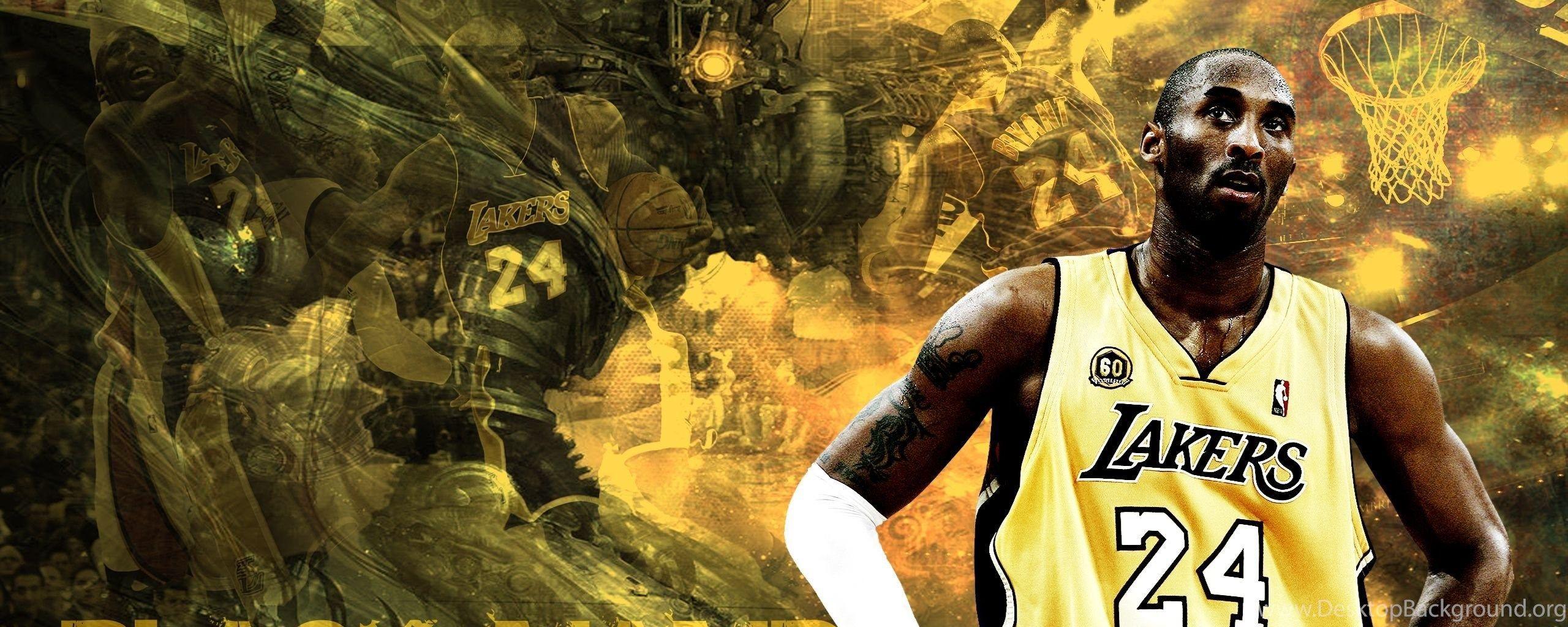 2560x1024 Black Mamba Kobe Bryant Wallpaper HD Desktop Background