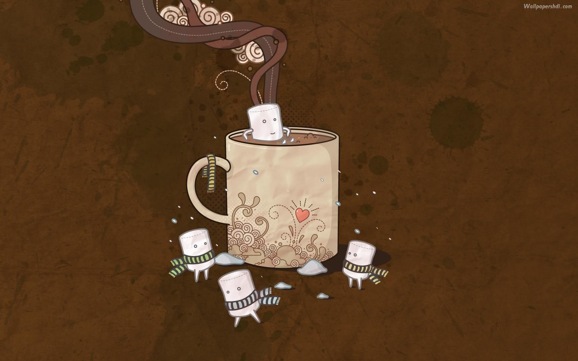 Cartoon Coffee Wallpapers - Top Free Cartoon Coffee Backgrounds -  WallpaperAccess