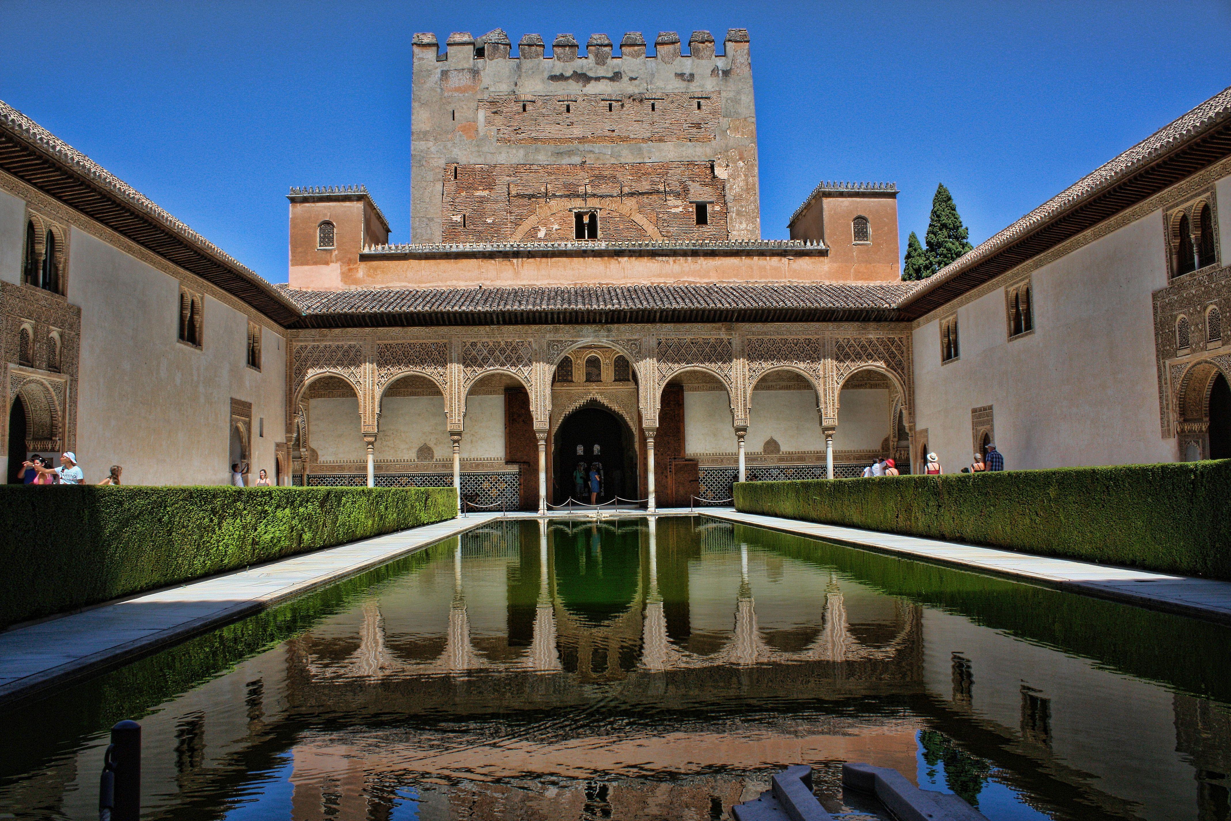 4272x2848 Alhambra Granada Spain Reflection Wallpaper:4272x2848