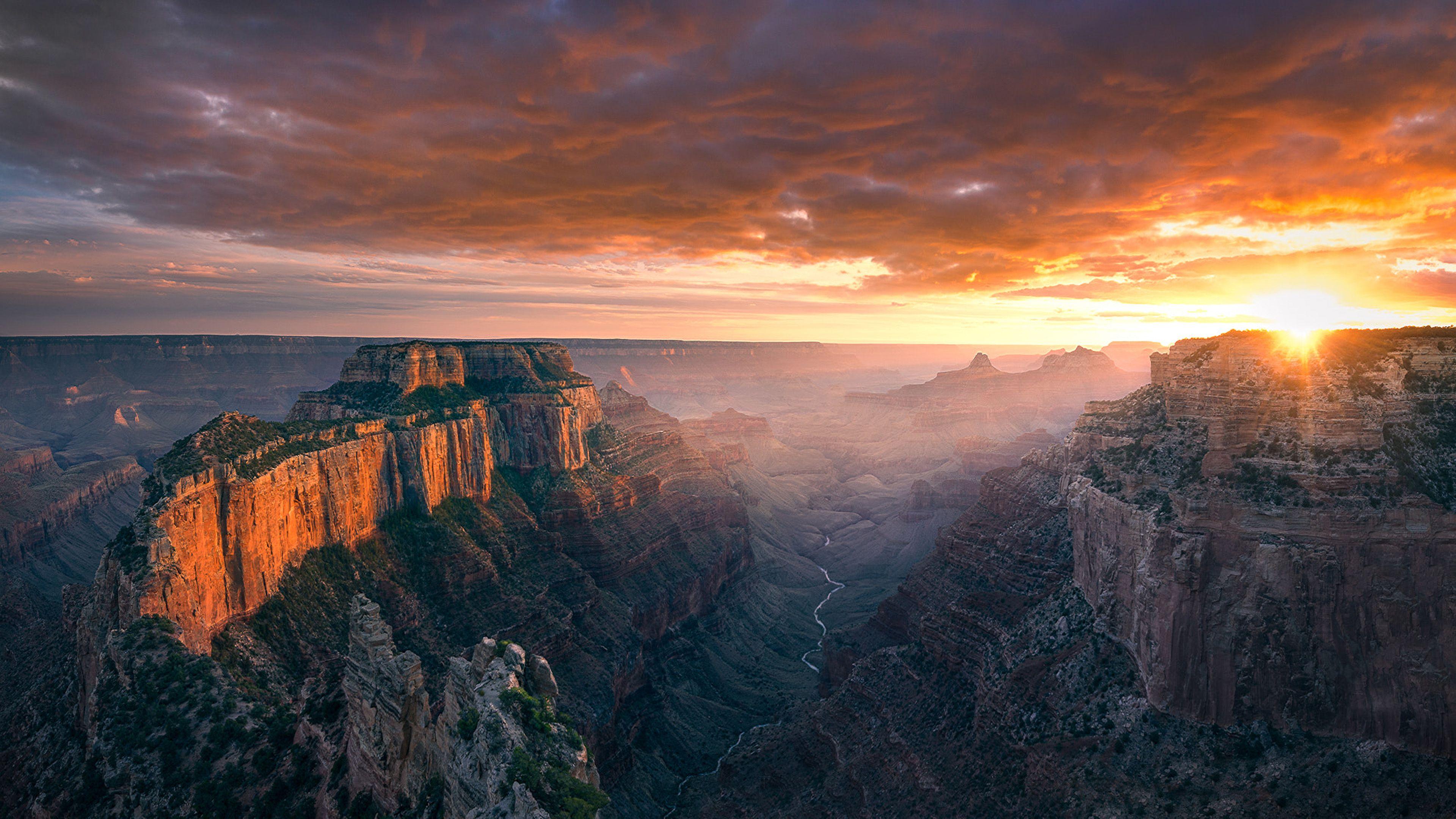 3840x2160 Cape Royal North Rome Of Grand Canyon Arizona Sunset Landscape Photography Desktop HD Wallpaper For Mobile Phones And Computer 3840x2160 :